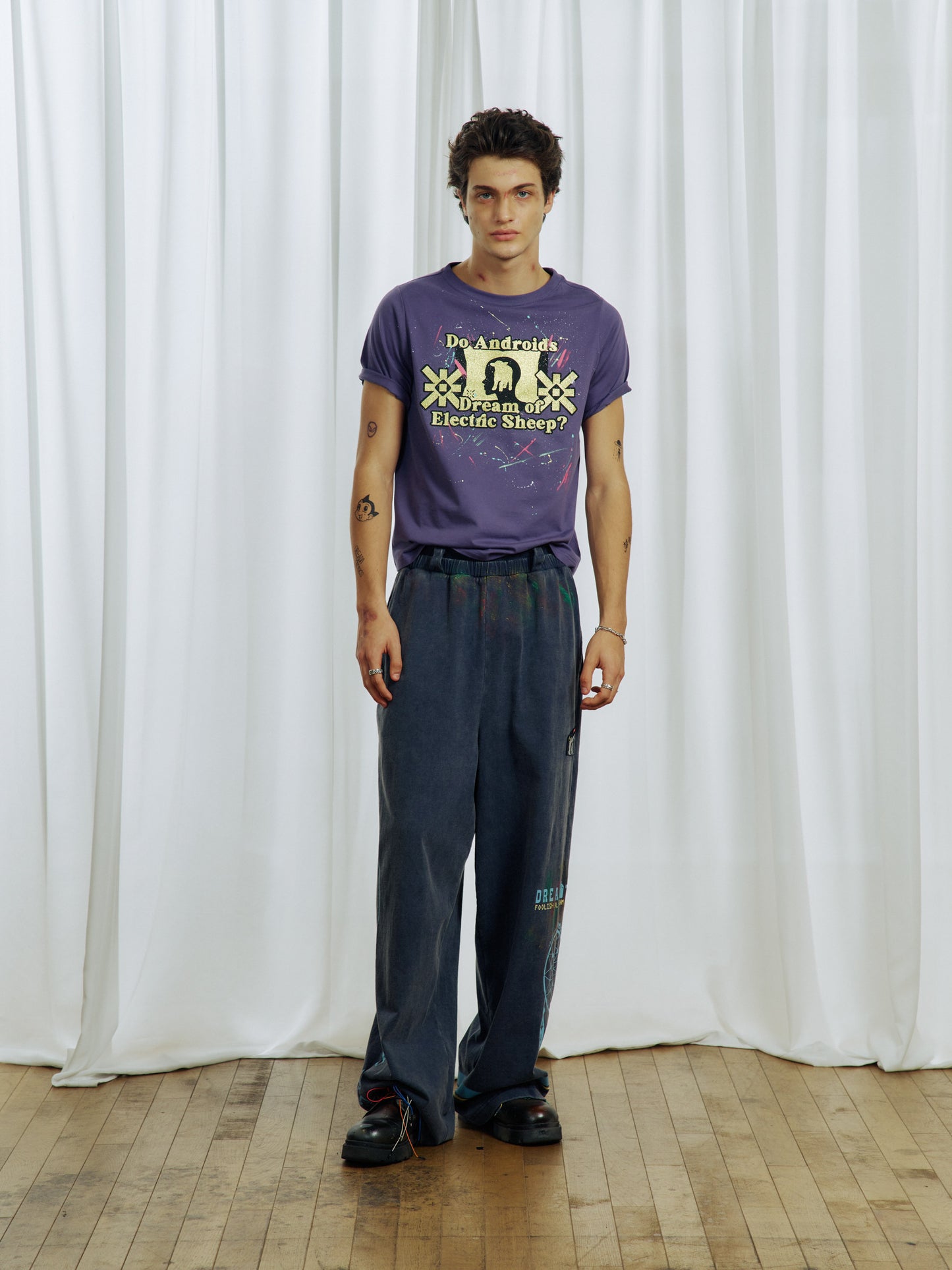 Powder Print Splash Ink T-Shirt
