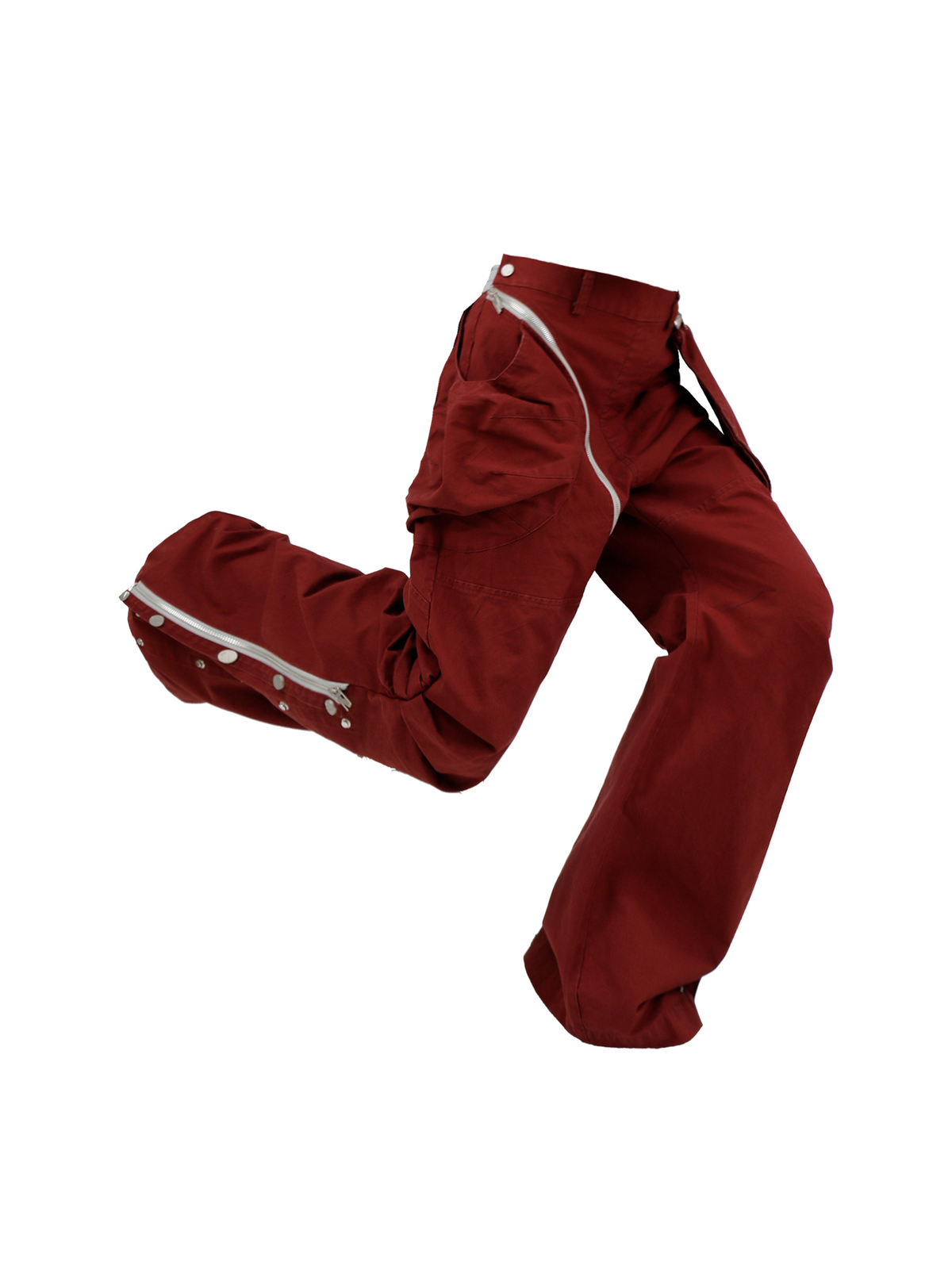 Work Pants with Removable Pleats and Buttons