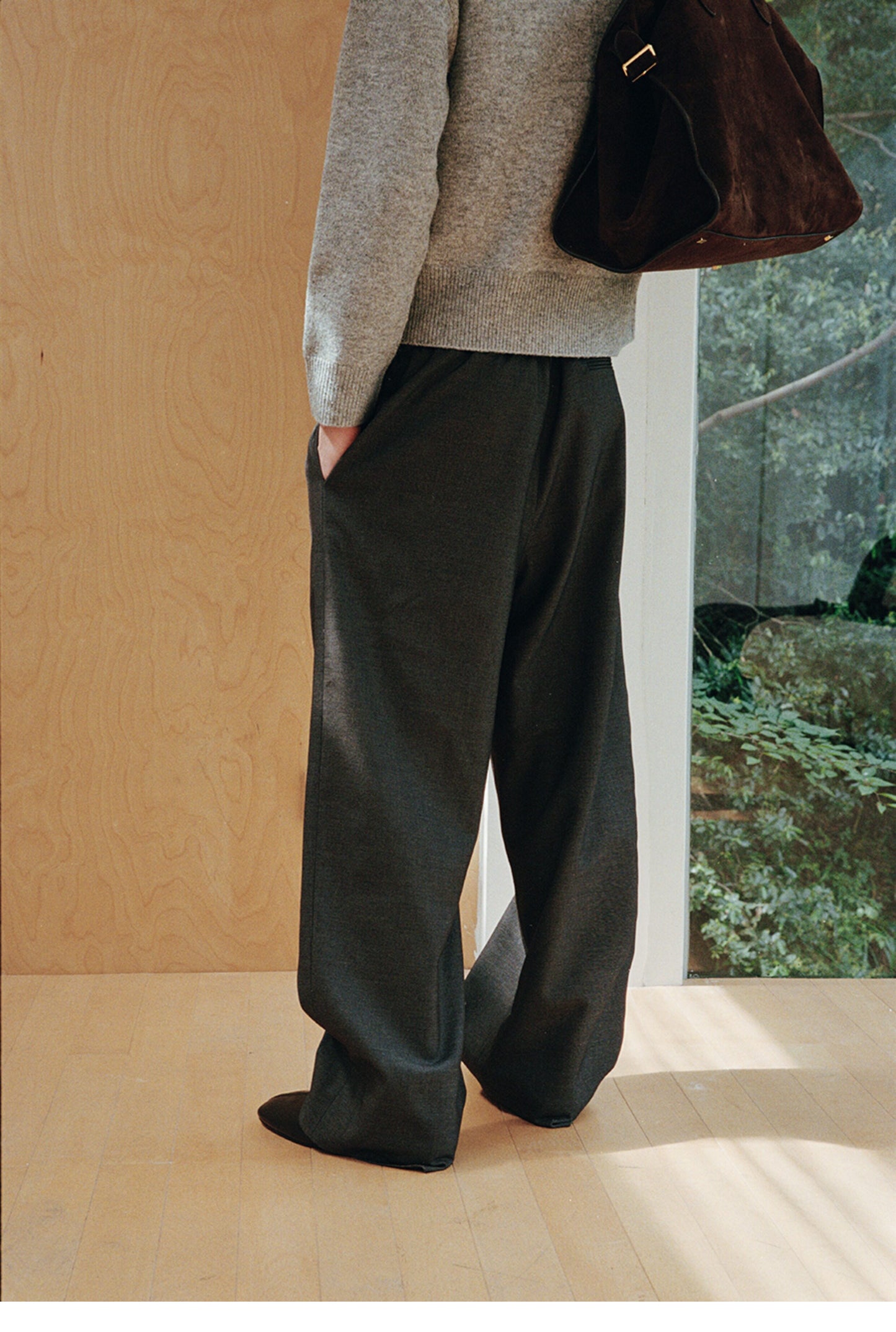 Drawstring Wide-Leg Pants