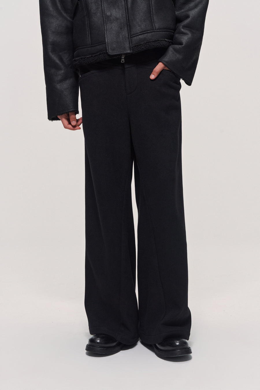 Knit Straight Casual Pants