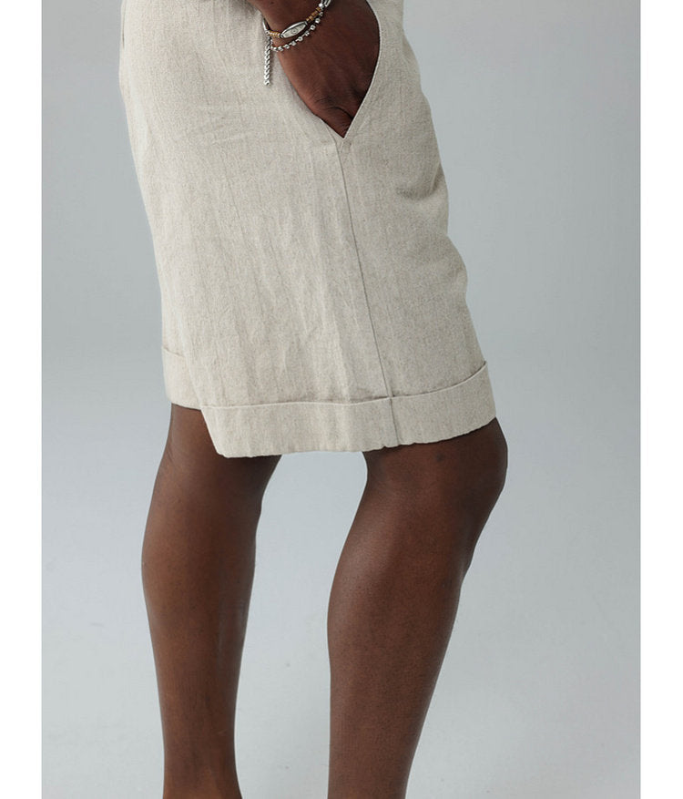 Relaxed-Fit Roll-Up Shorts