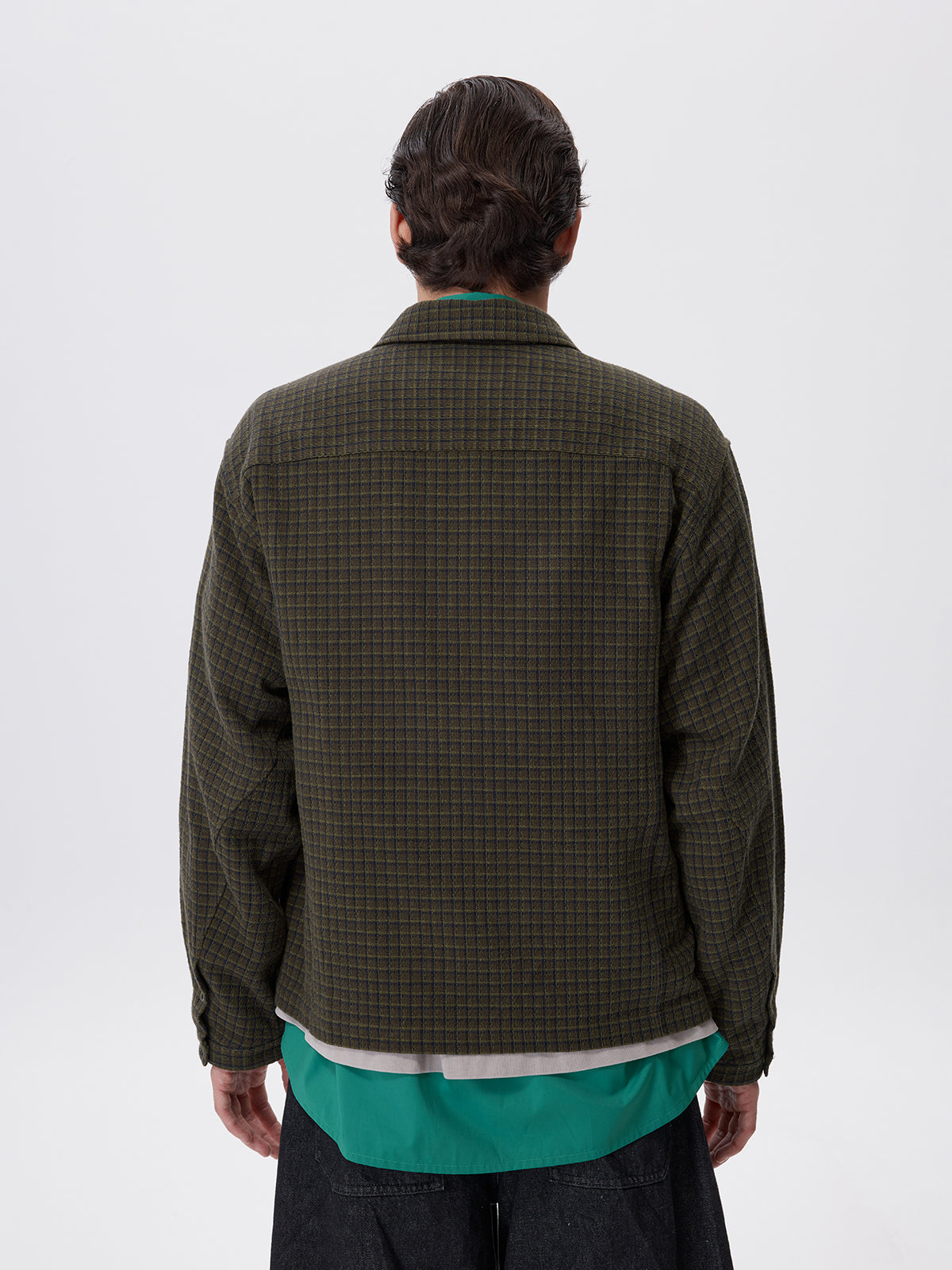 Cotton Check Pattern Jacket