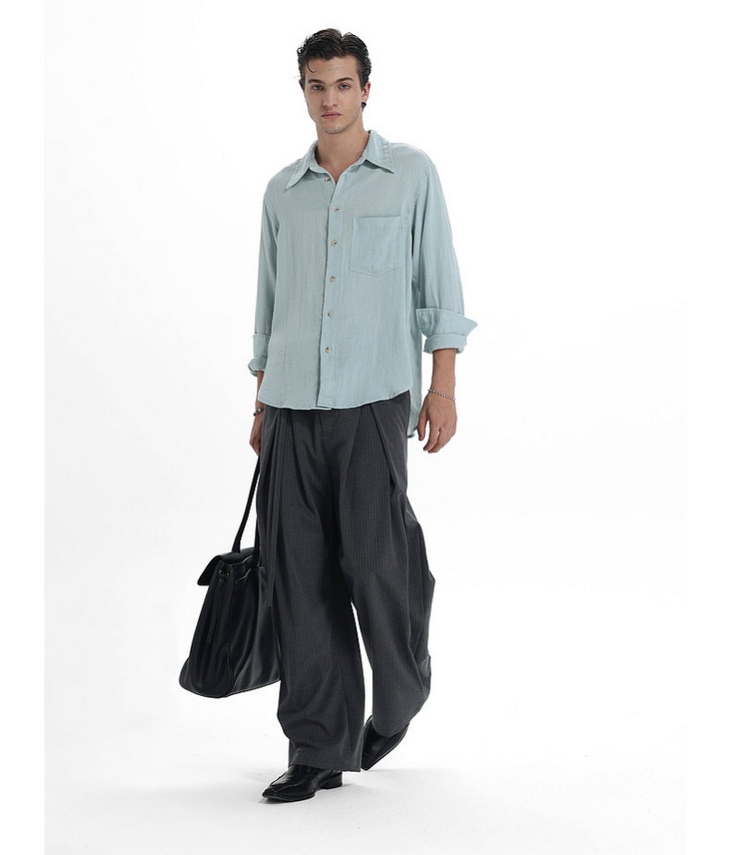 Relaxed Linen-Lyocell Blend Shirt