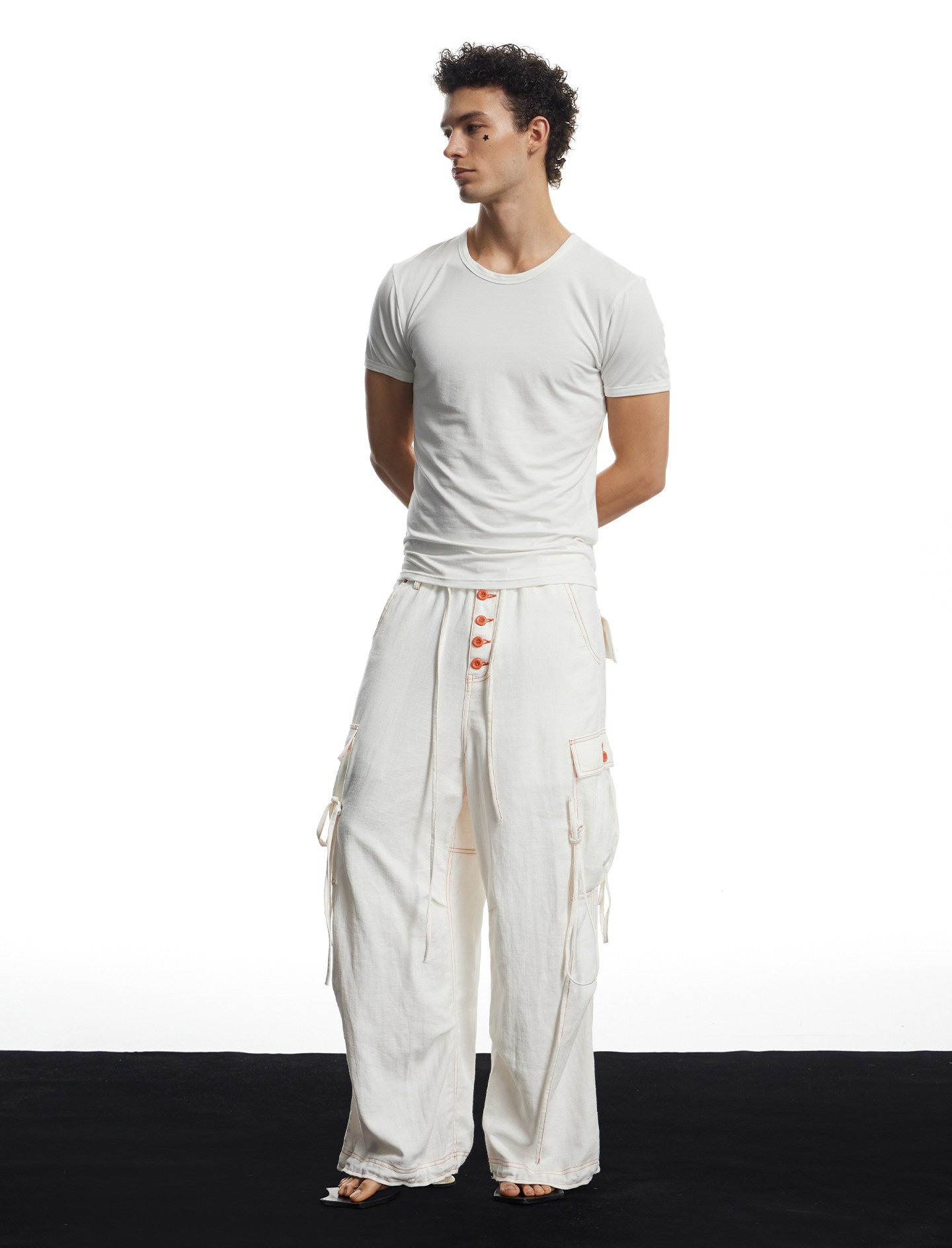 Breathable Pocket-Style Wide-Leg Pants