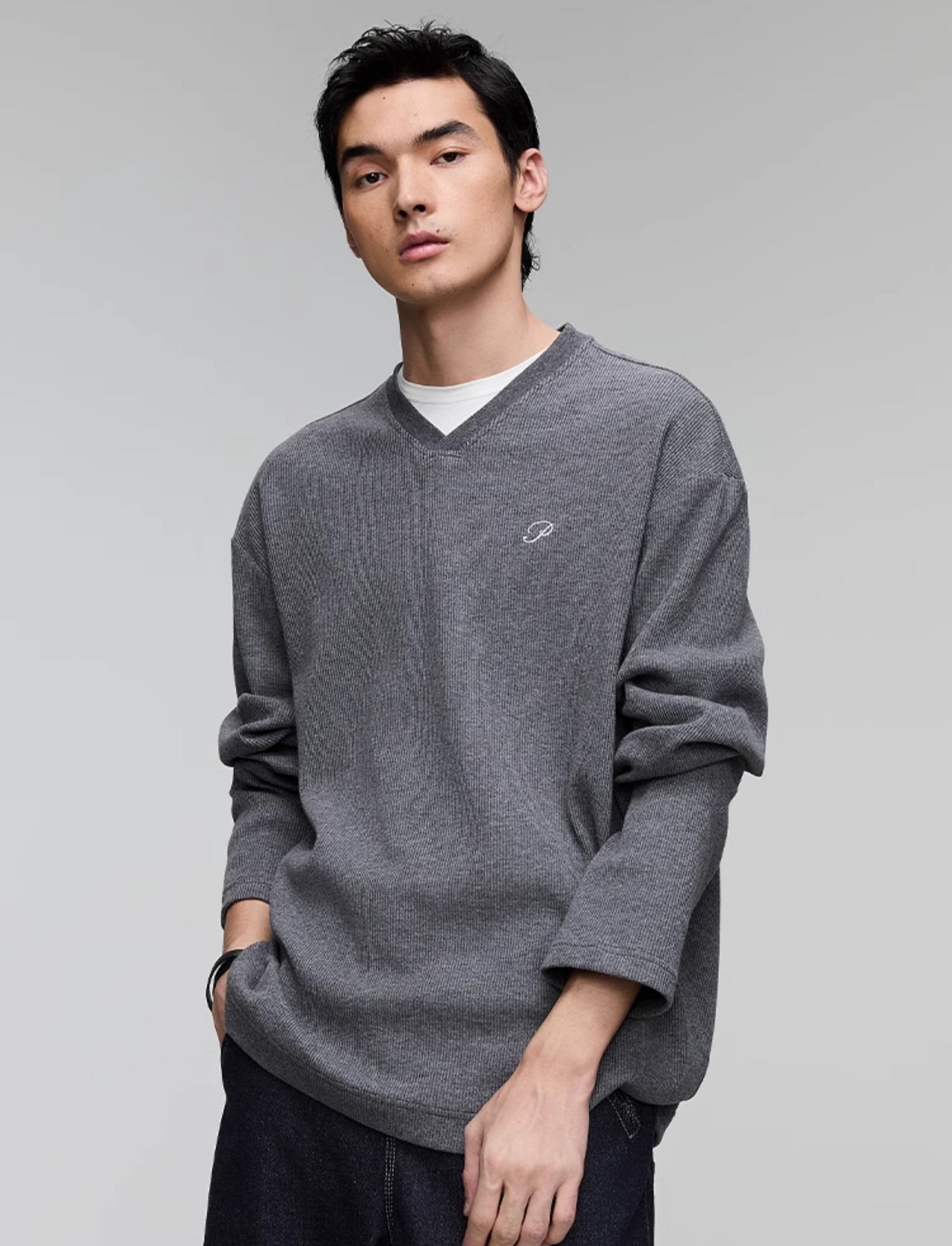 Waffle Embroidery T-Shirt