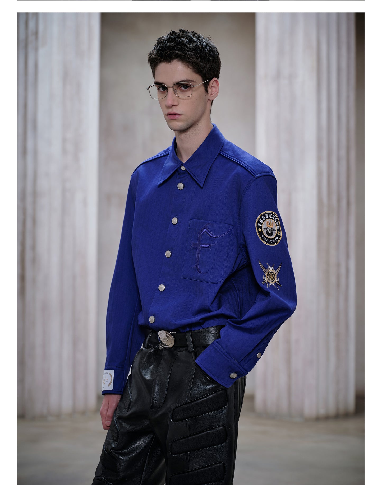 Metallic Button Shirt