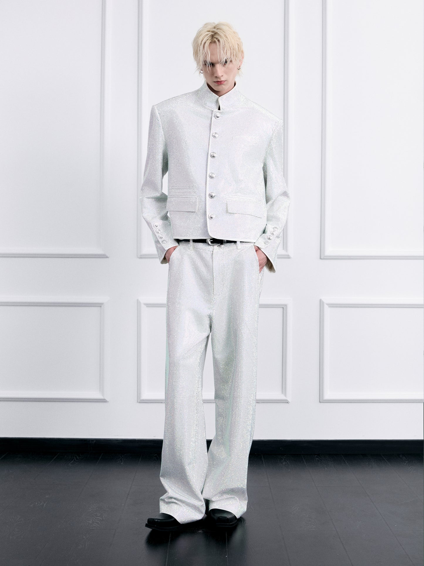 Galaxy Rhinestone Casual Pants