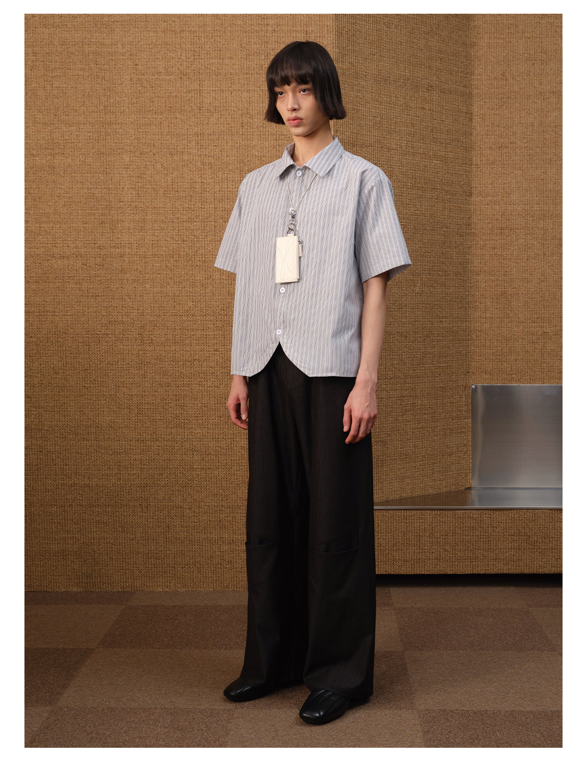 Pyramid Stripe Casual Pants