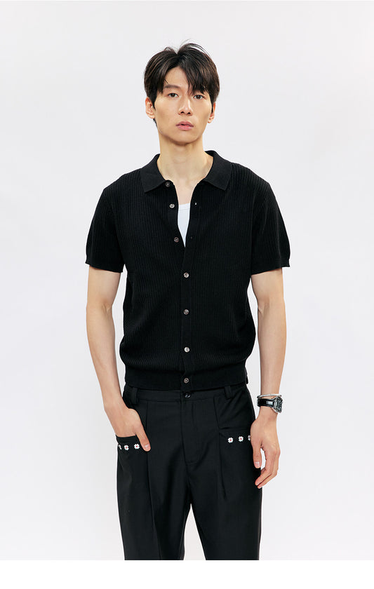 Button-down Knit Cardigan