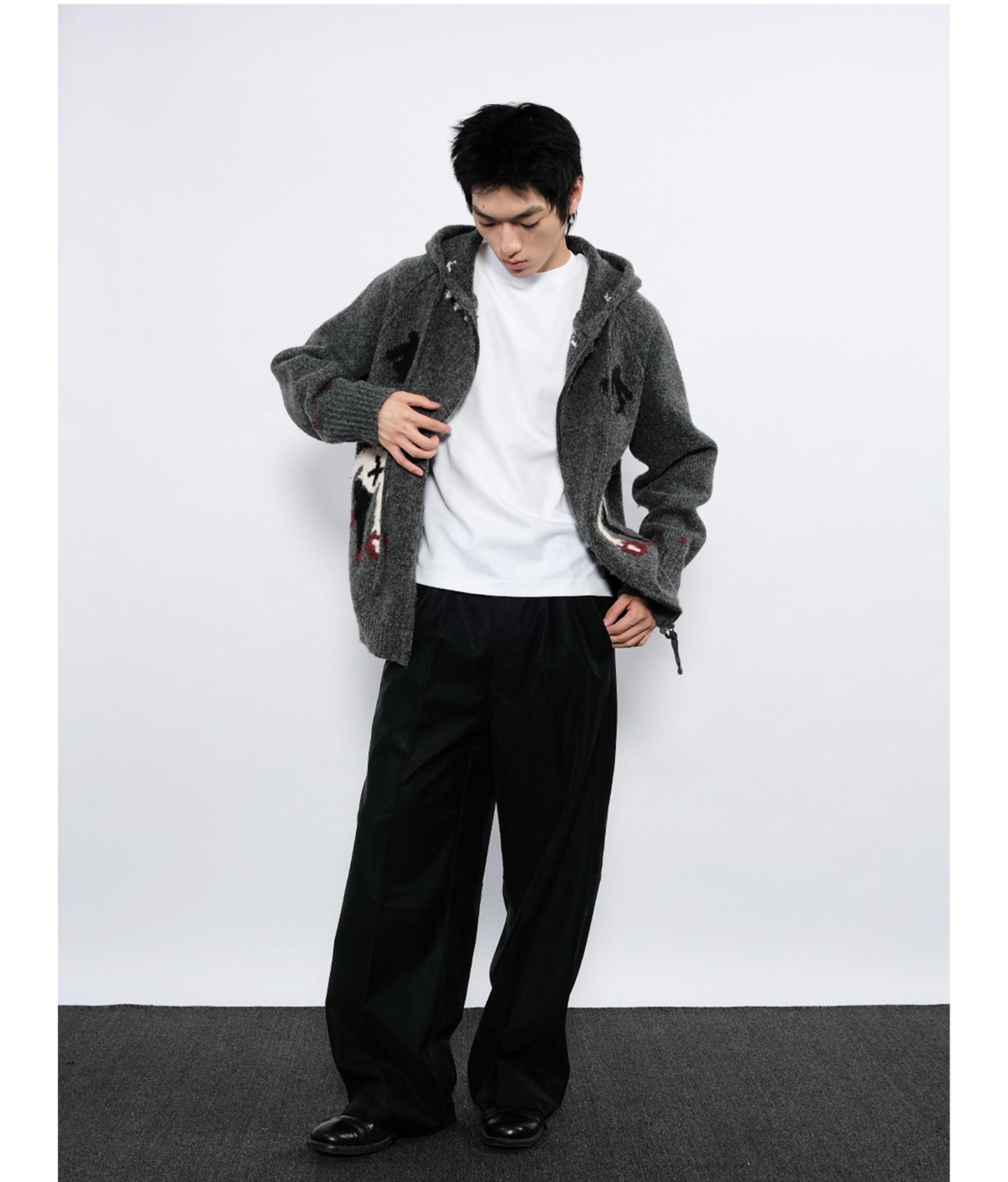 Leather Workwear Casual Pants