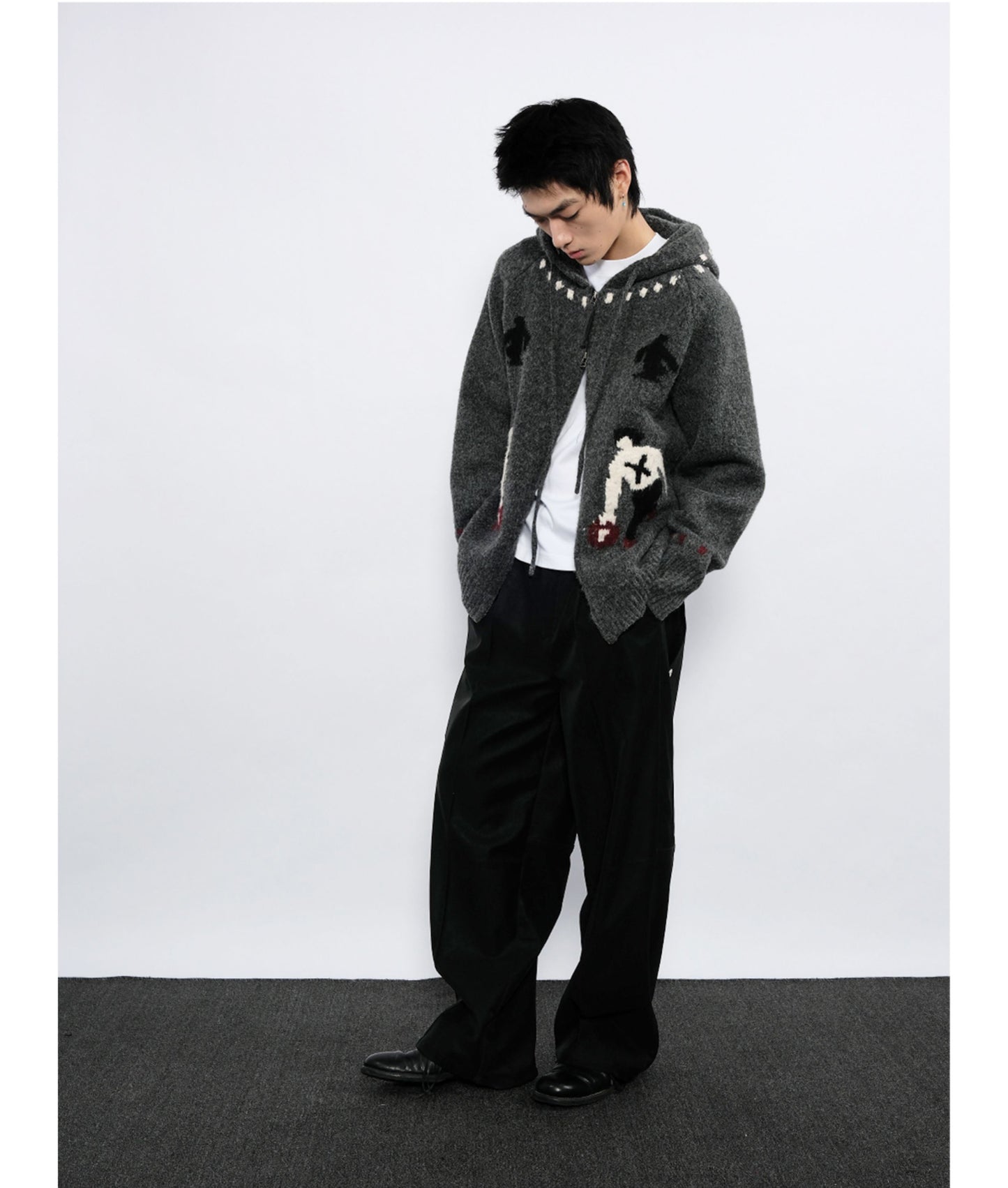 Leather Workwear Casual Pants