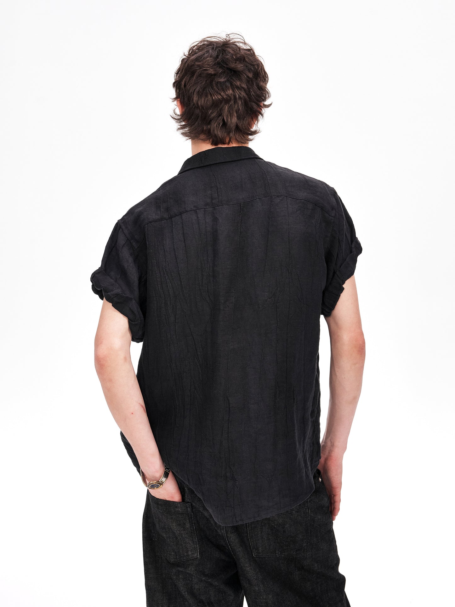 Roll-Up Sleeve Casual Shirt