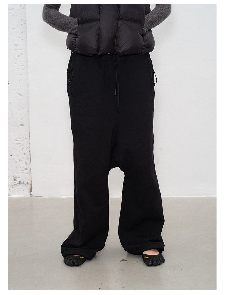 Adjustable Drop-Crotch Sweatpants