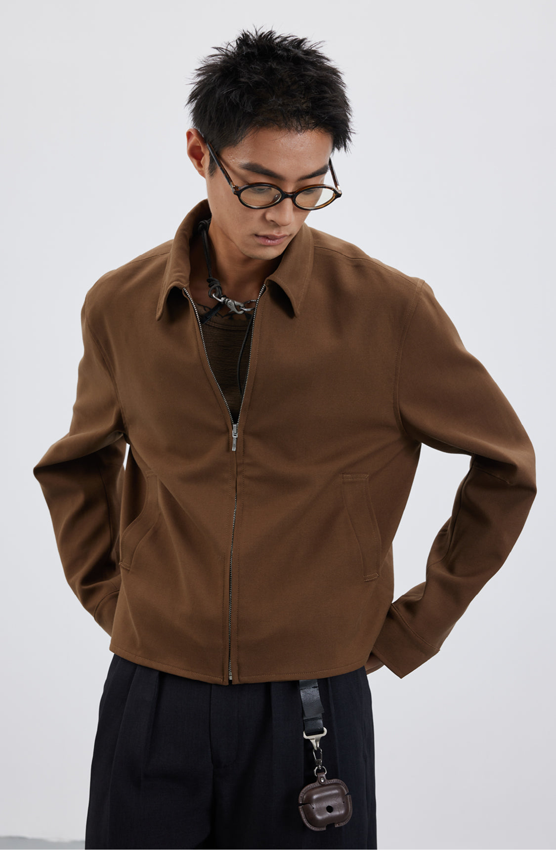 Wool-blend classic jacket