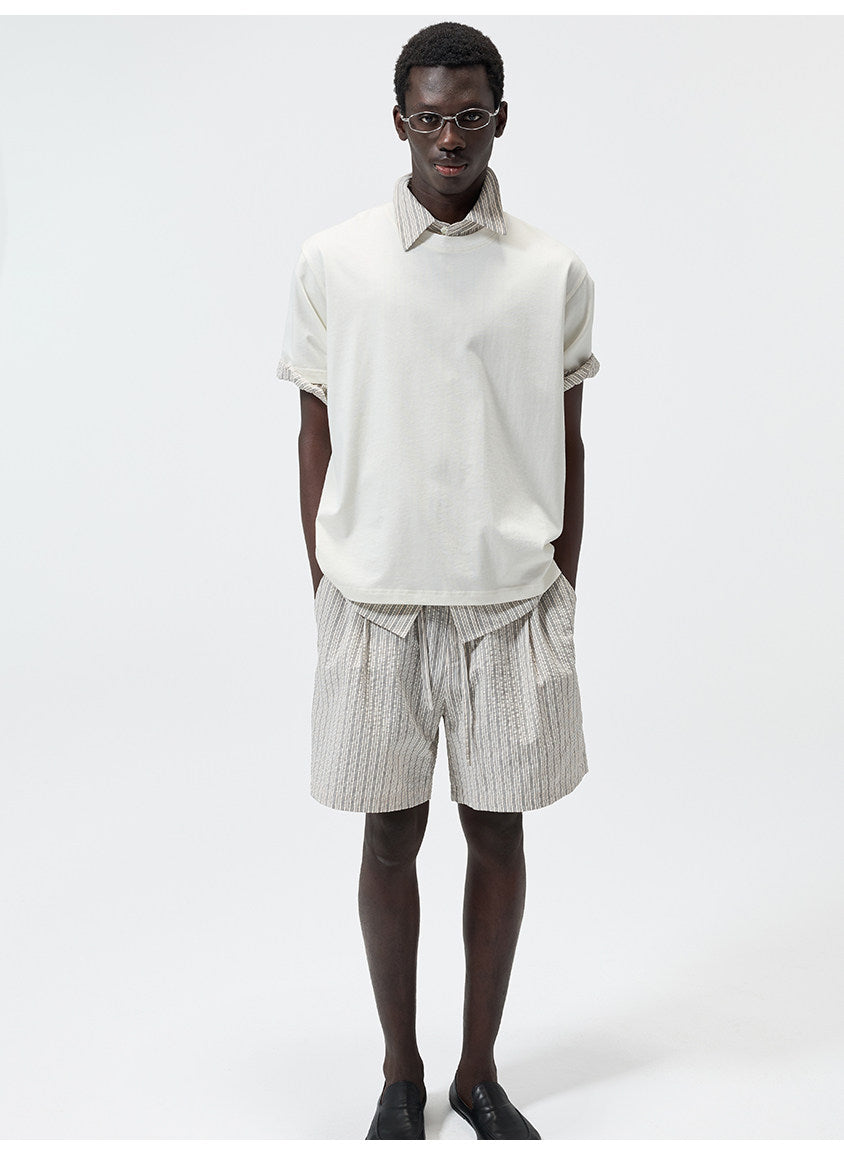 Stripe Comfortable Casual Shorts