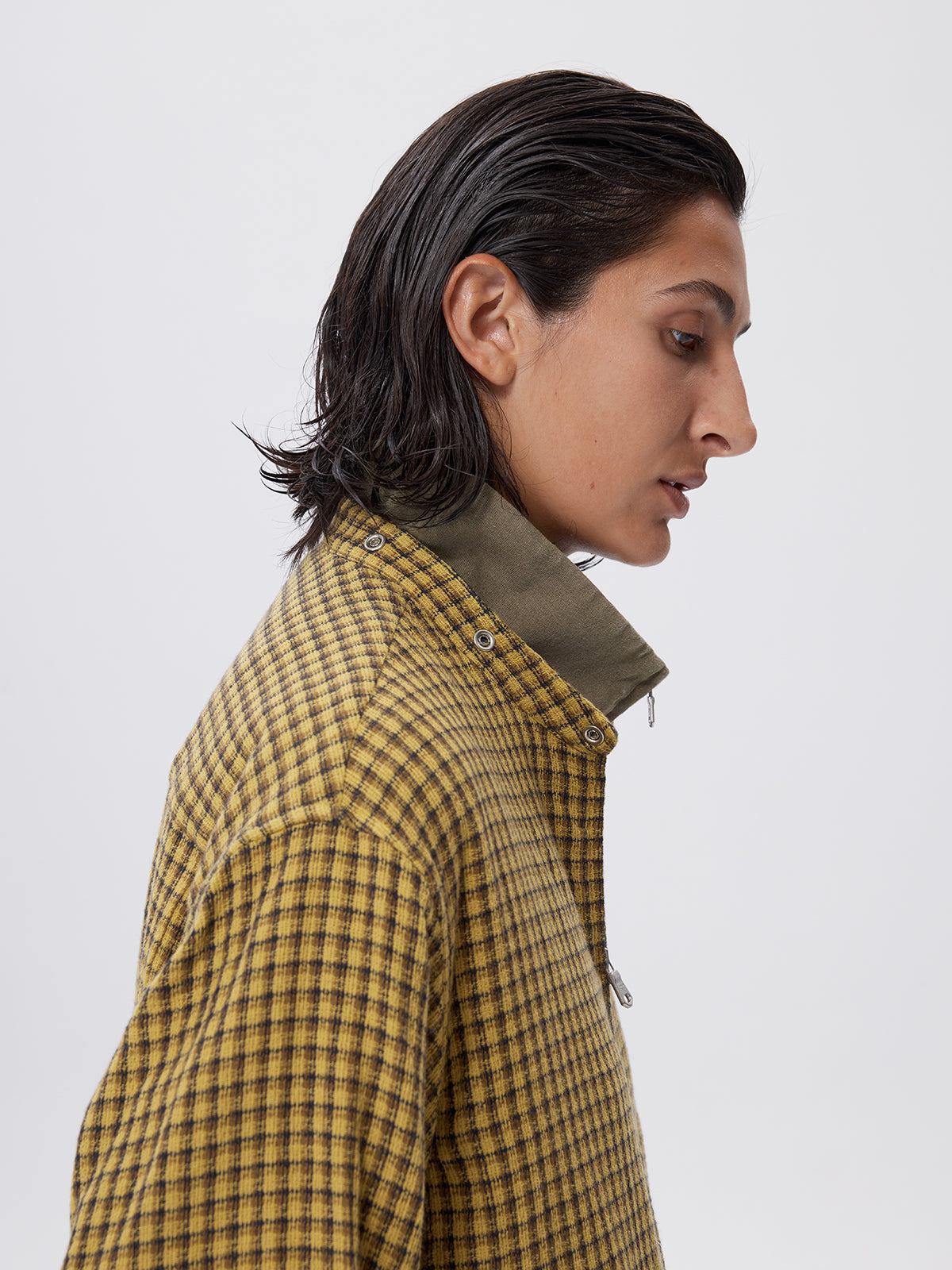 Cotton Check Pattern Jacket