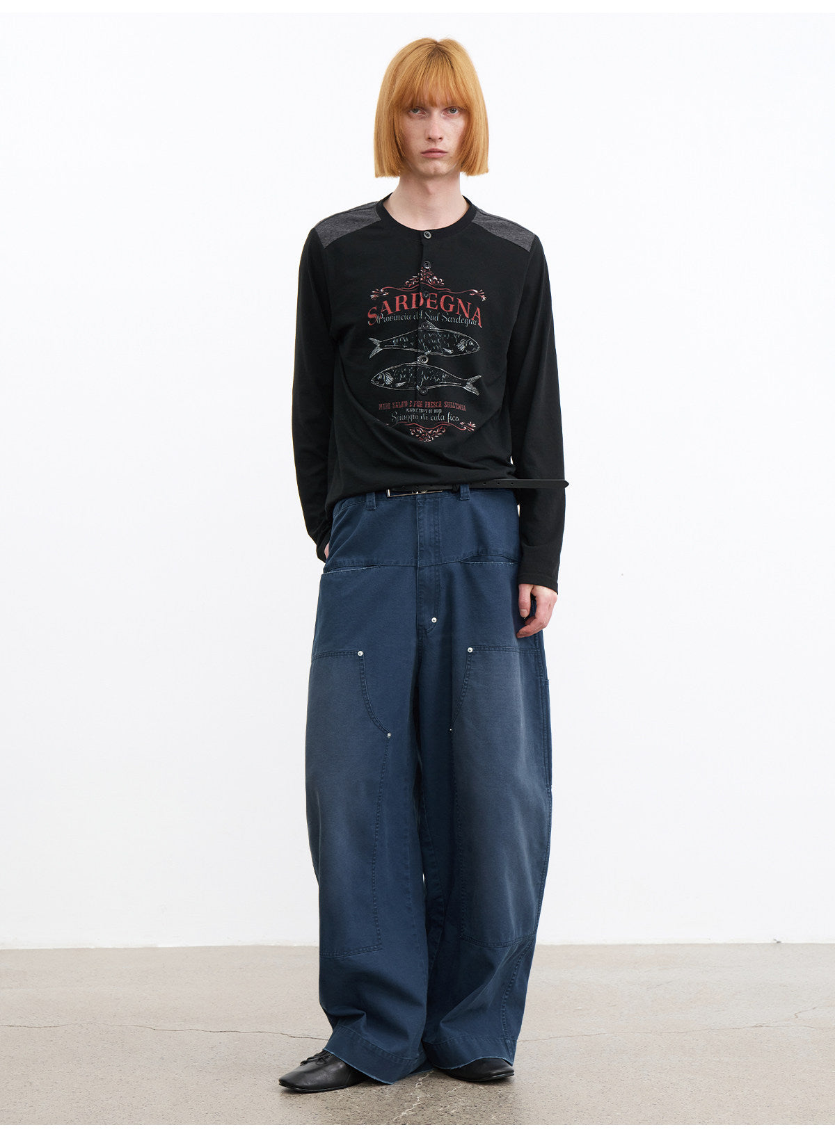 Distressed Multi-Stud Casual Pants