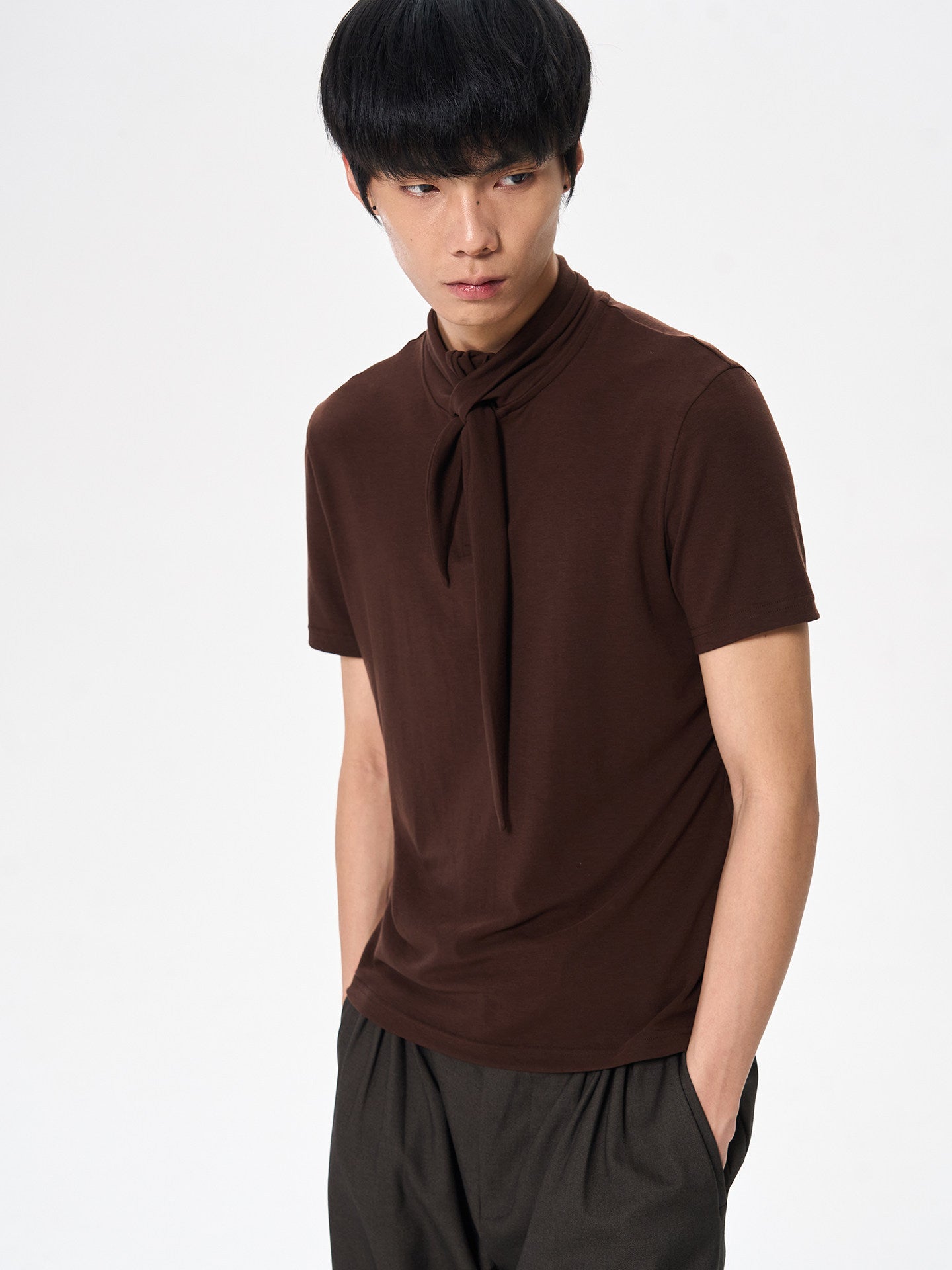 T-shirt with Holiday Scarf