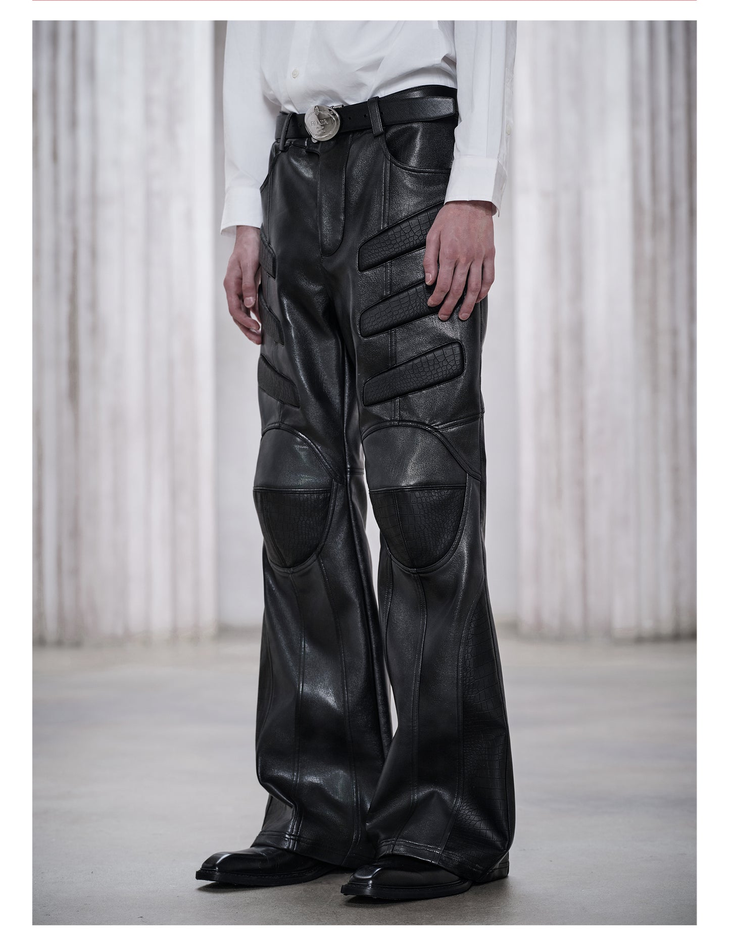 Motorcycle Rider Leather Pants