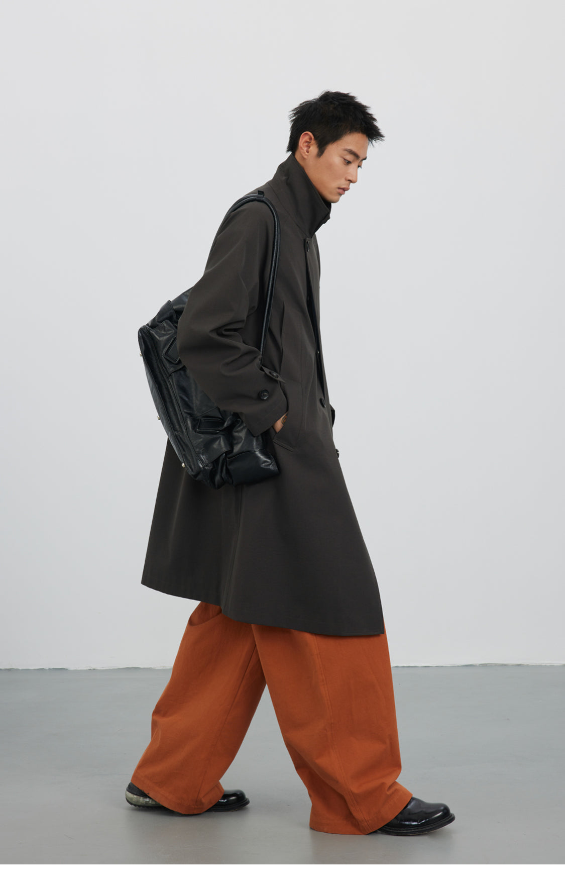 High-end mid-length coat