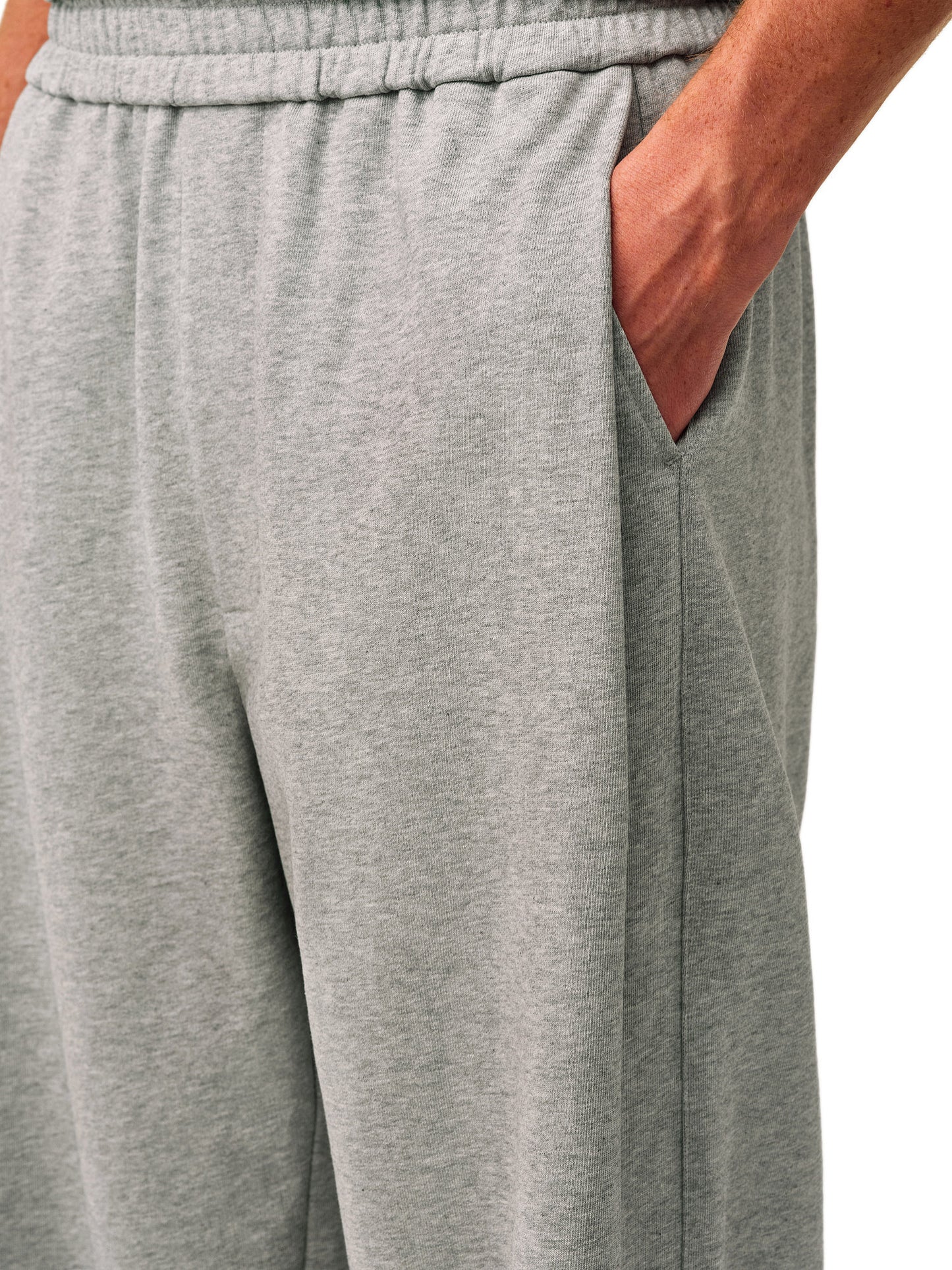 Side-Pleated Sweatpants