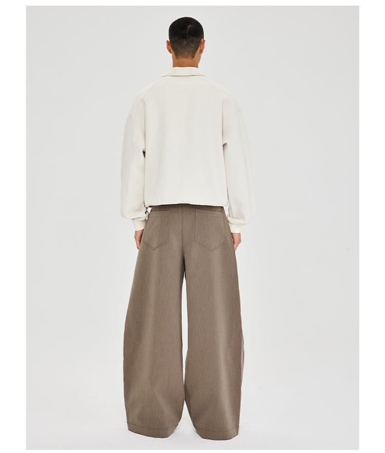 Embroidered polo sweatshirt