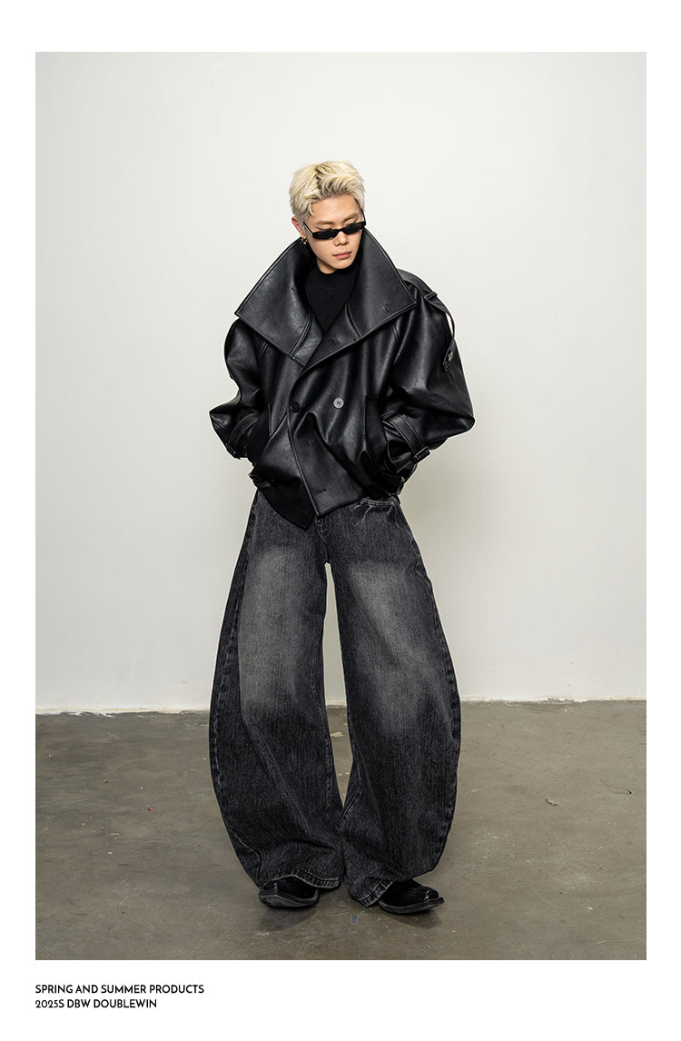 Oversized Stand Collar Jacket