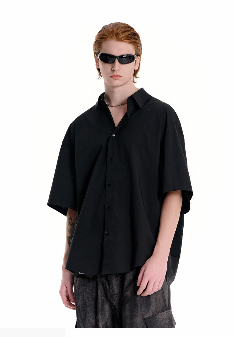 Letter print casual shirt