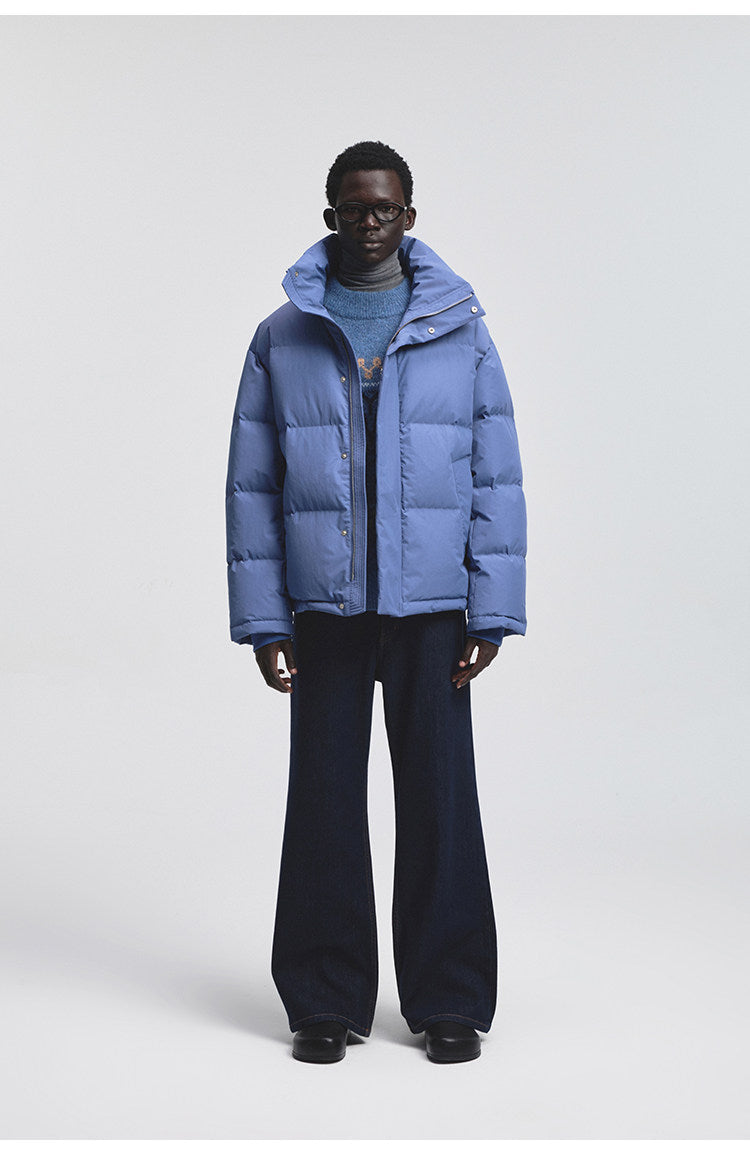 Cotton-Nylon Blend Down Jacket