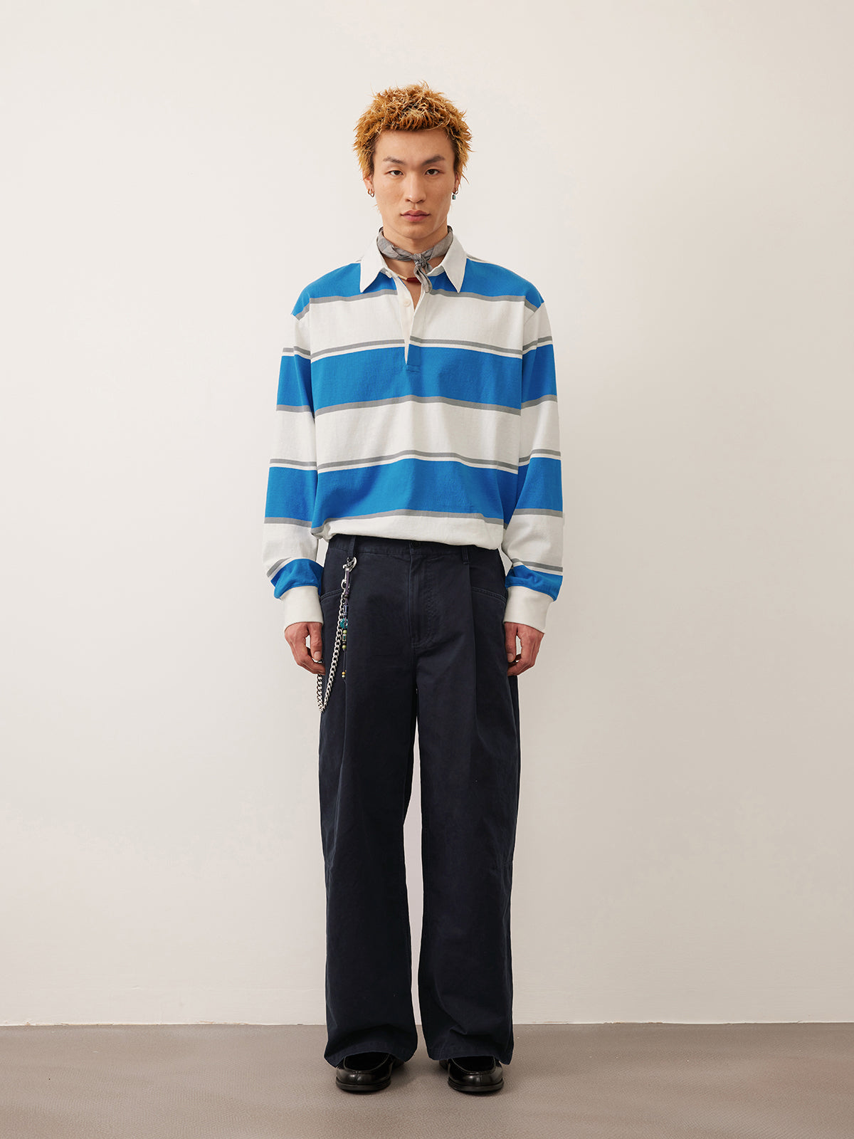 Single Pleated Loose Casual Pants