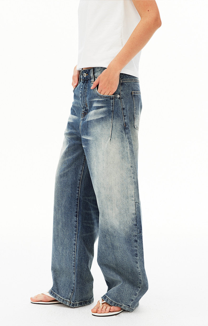 Minimalist Washed Simitar Jeans