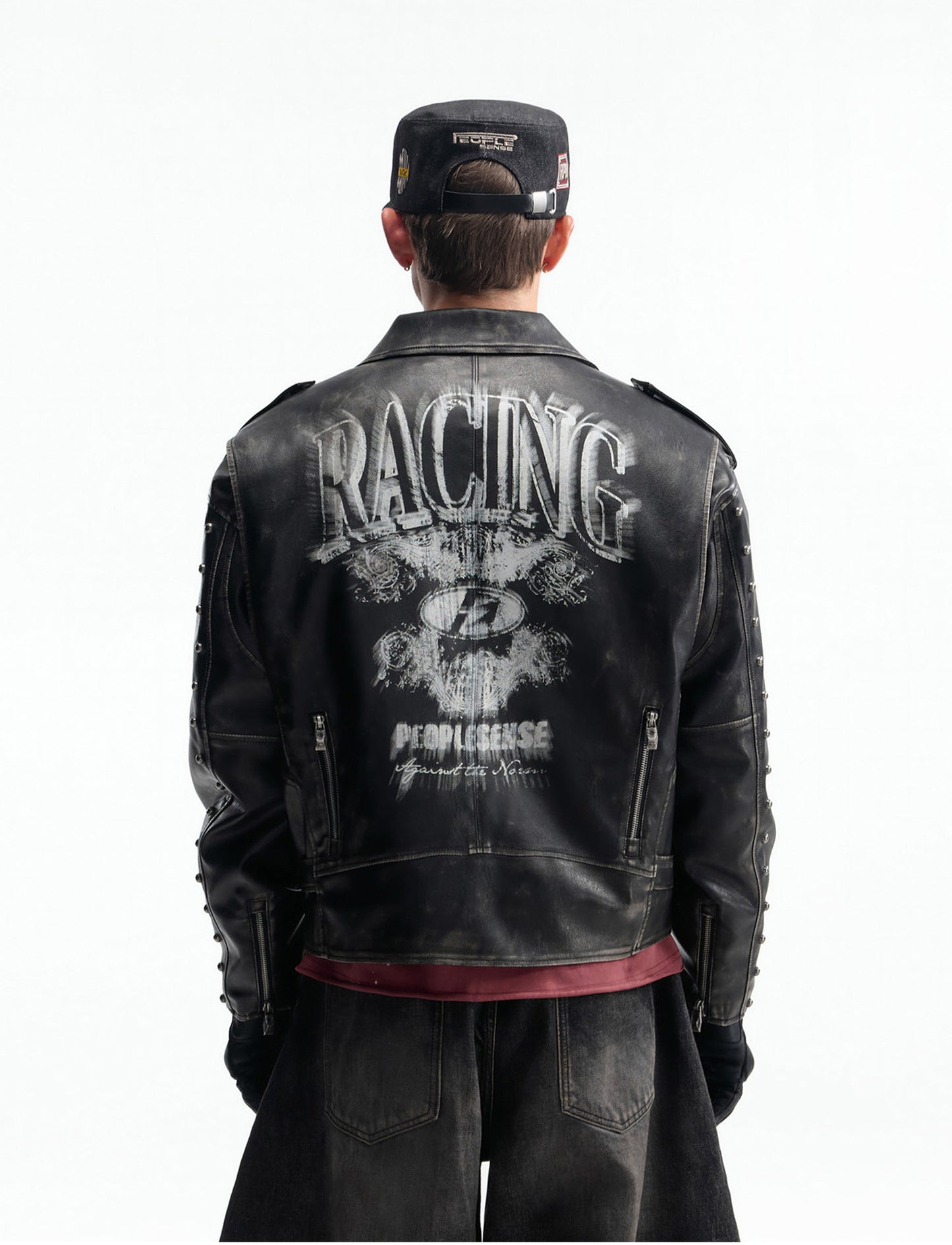 Oversized Leather Jacket