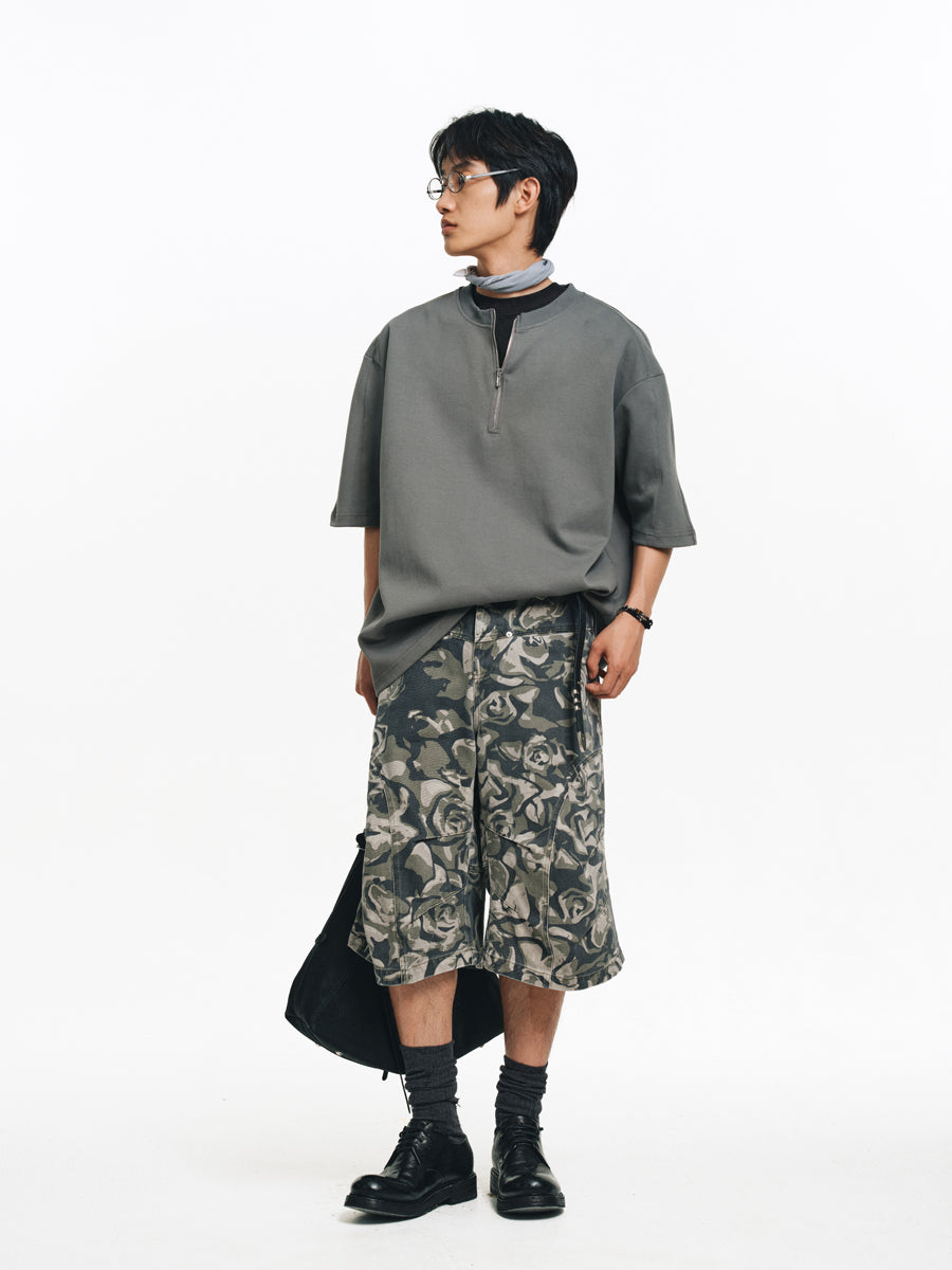 Air Layer Zipper T-Shirt