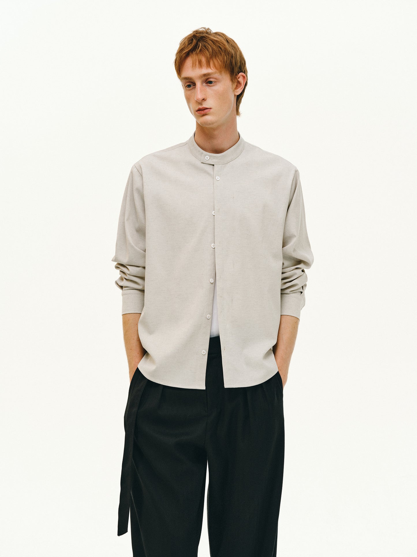 Linen blend shirt