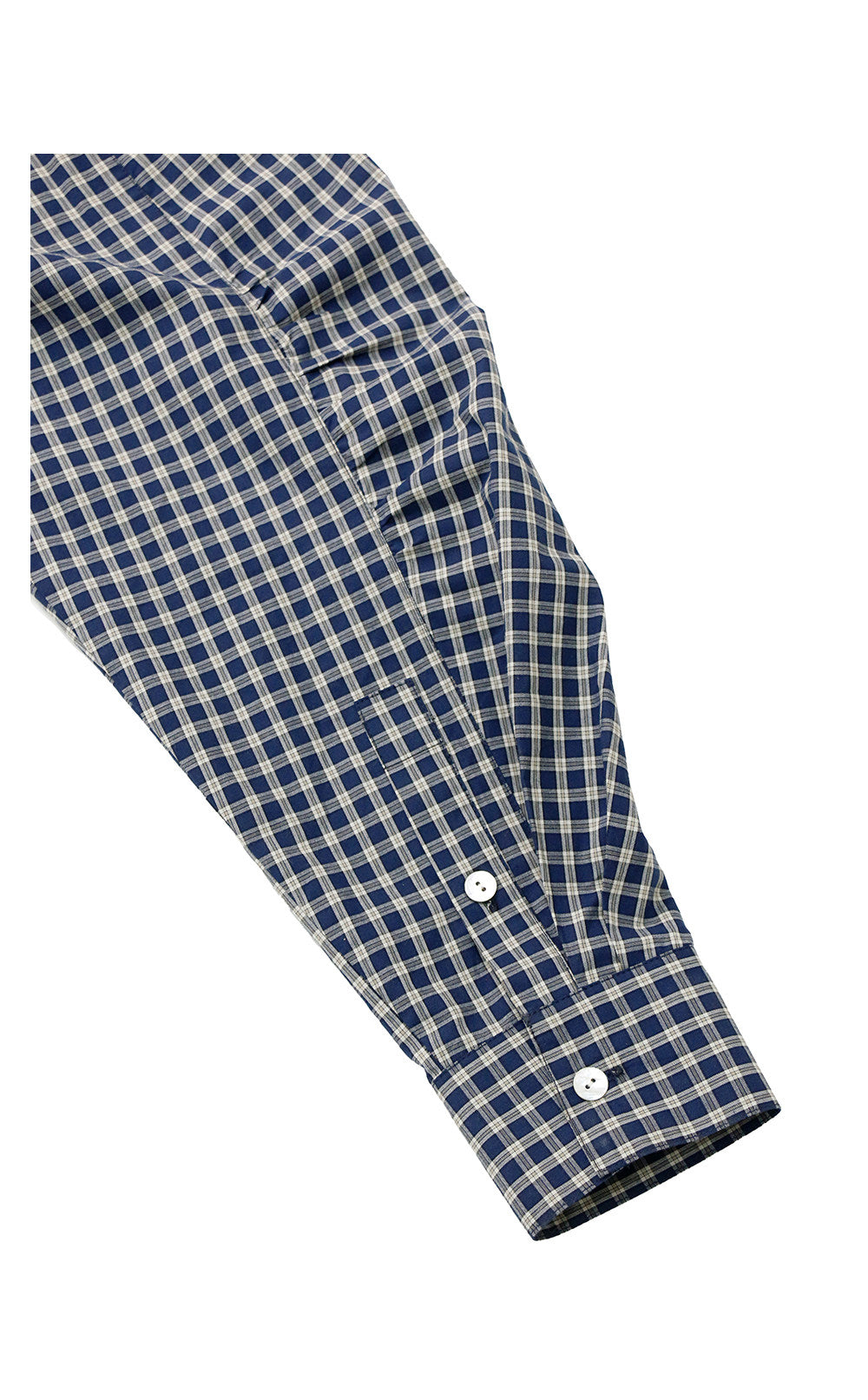 Asymmetrical plaid shirt