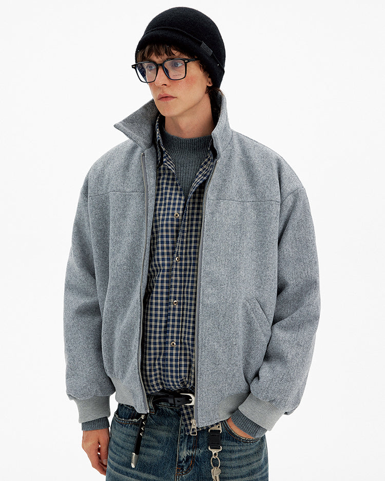 High-End Style Stand Collar Coat