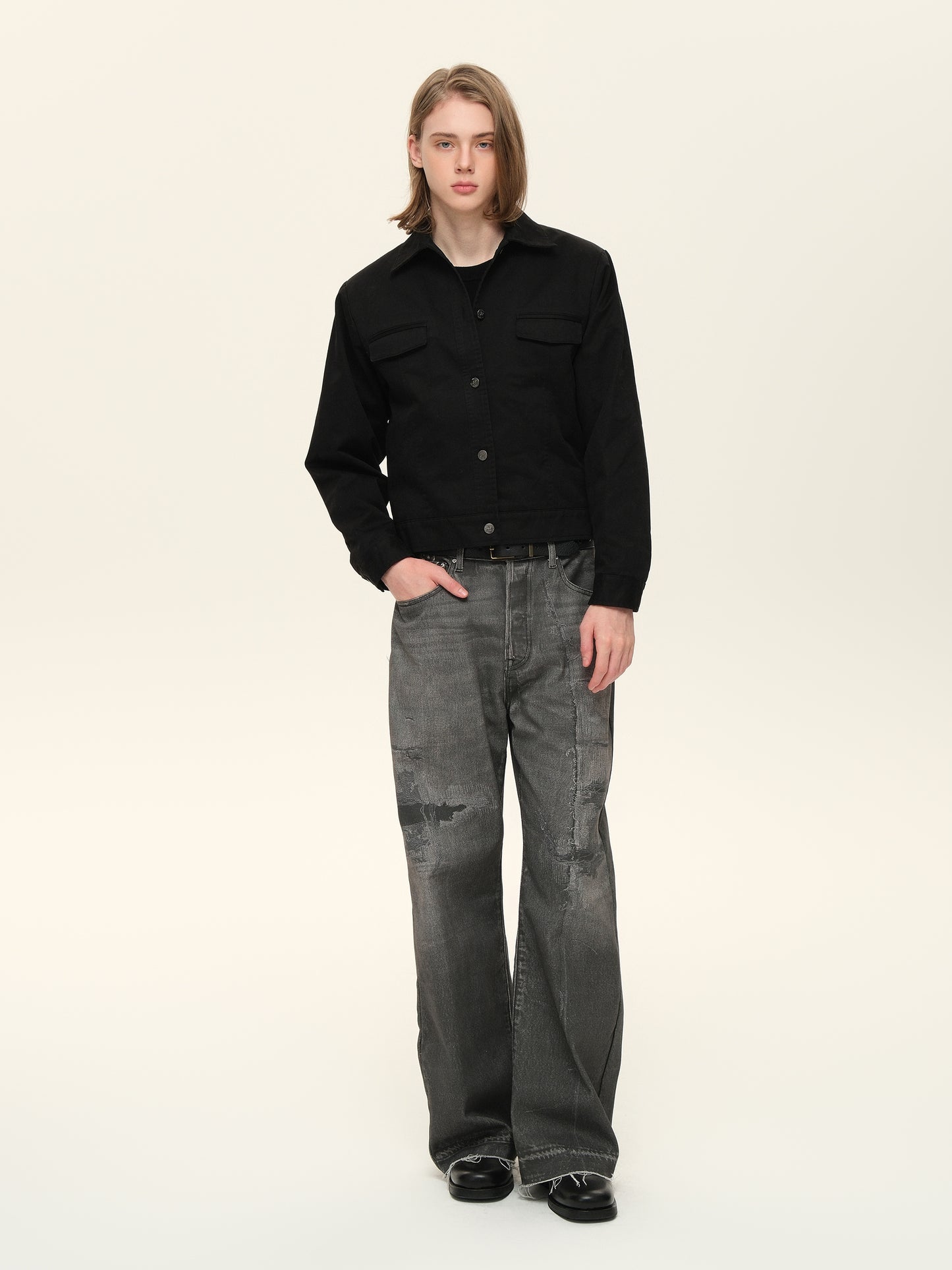 Pocket Short Wide Jacket