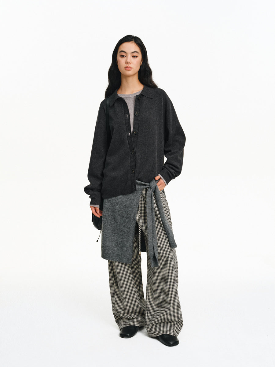 Lazy Check Casual Pants