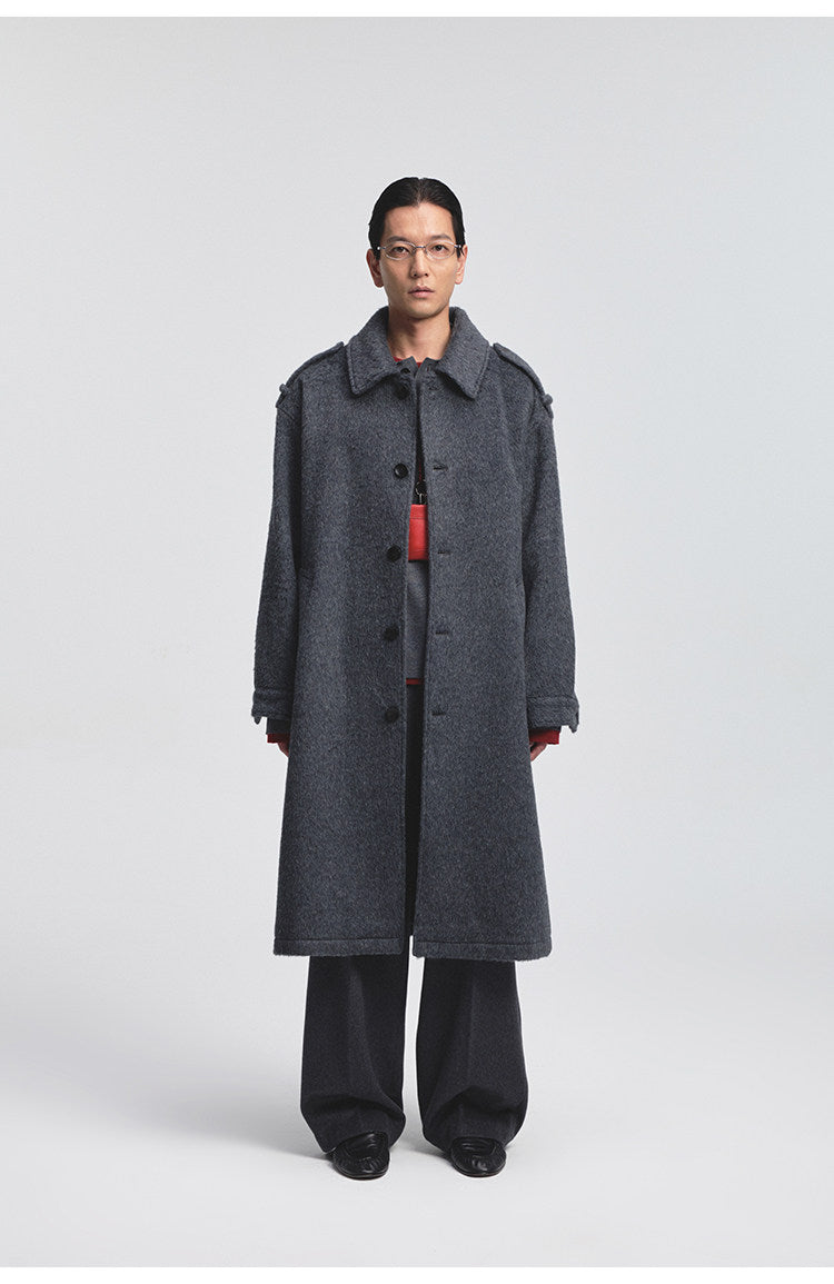 Single-faced Wool Coat