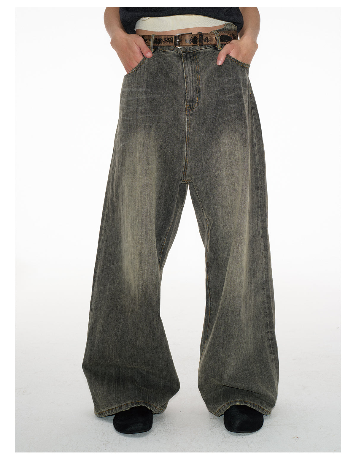 Bamboo Wide Leg Jeans