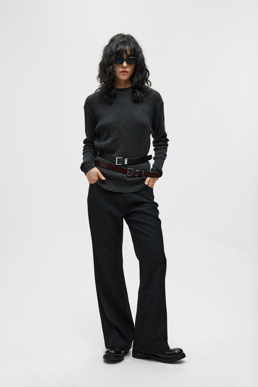 Basic silhouette boot pants