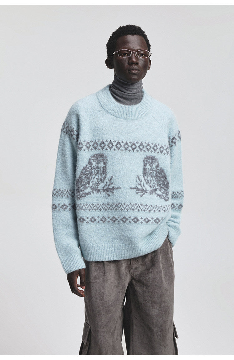 Vintage Animal Jacquard Sweater