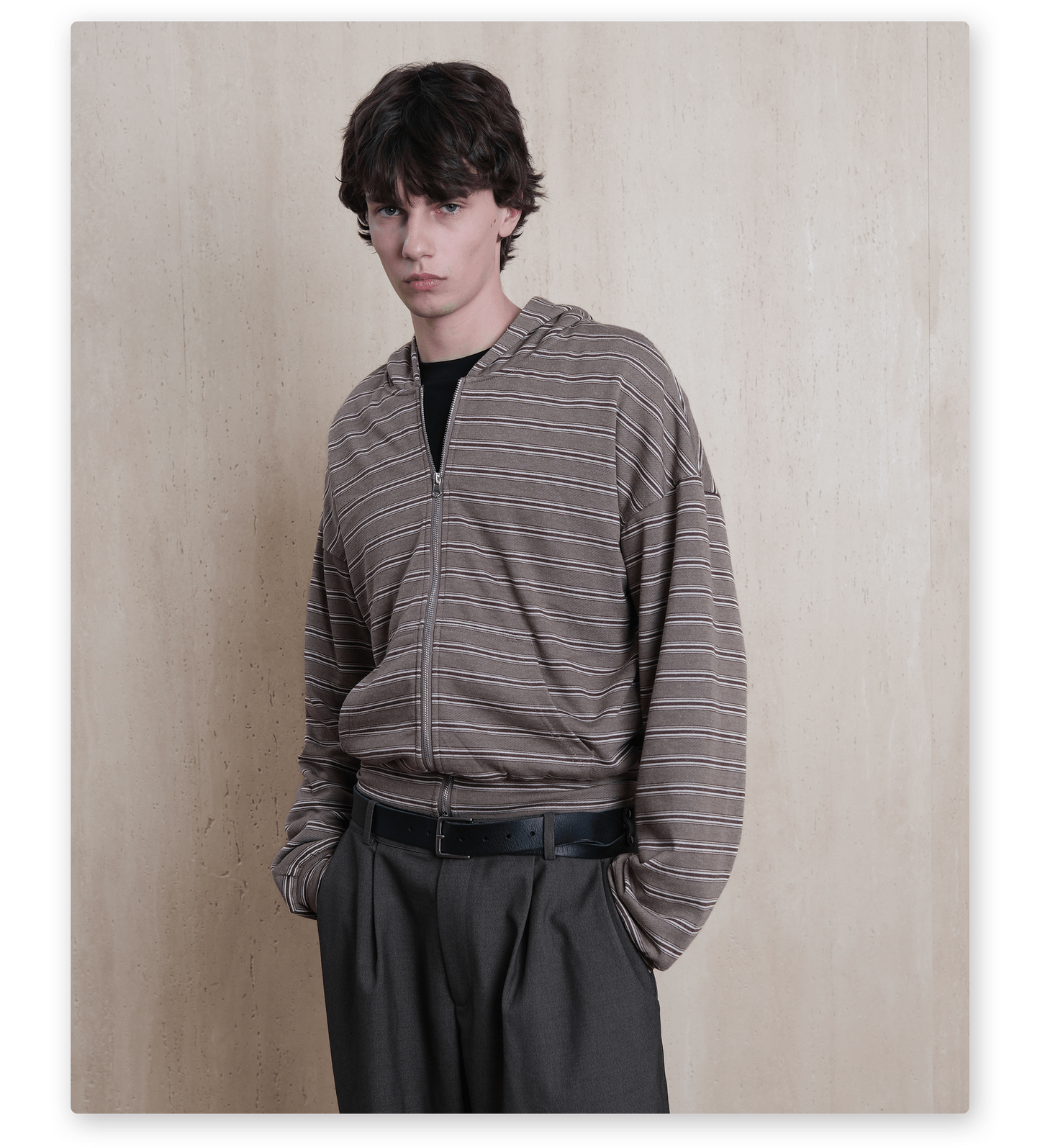 Zip-Up Hooded Sweatshirt