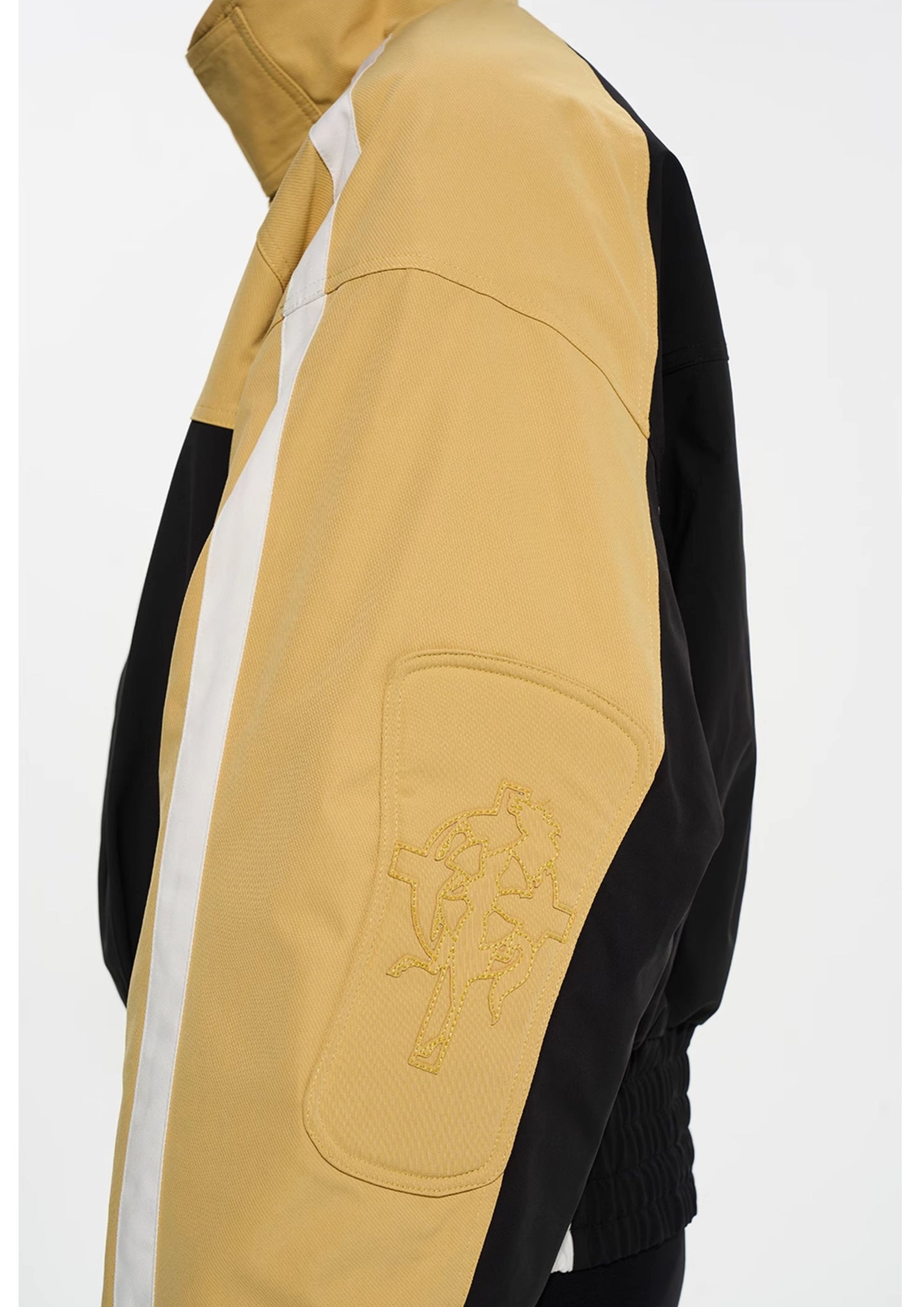 Sporty Patchwork Short Jacket