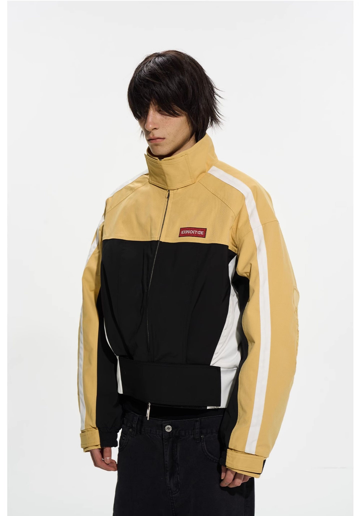 Sporty Patchwork Short Jacket