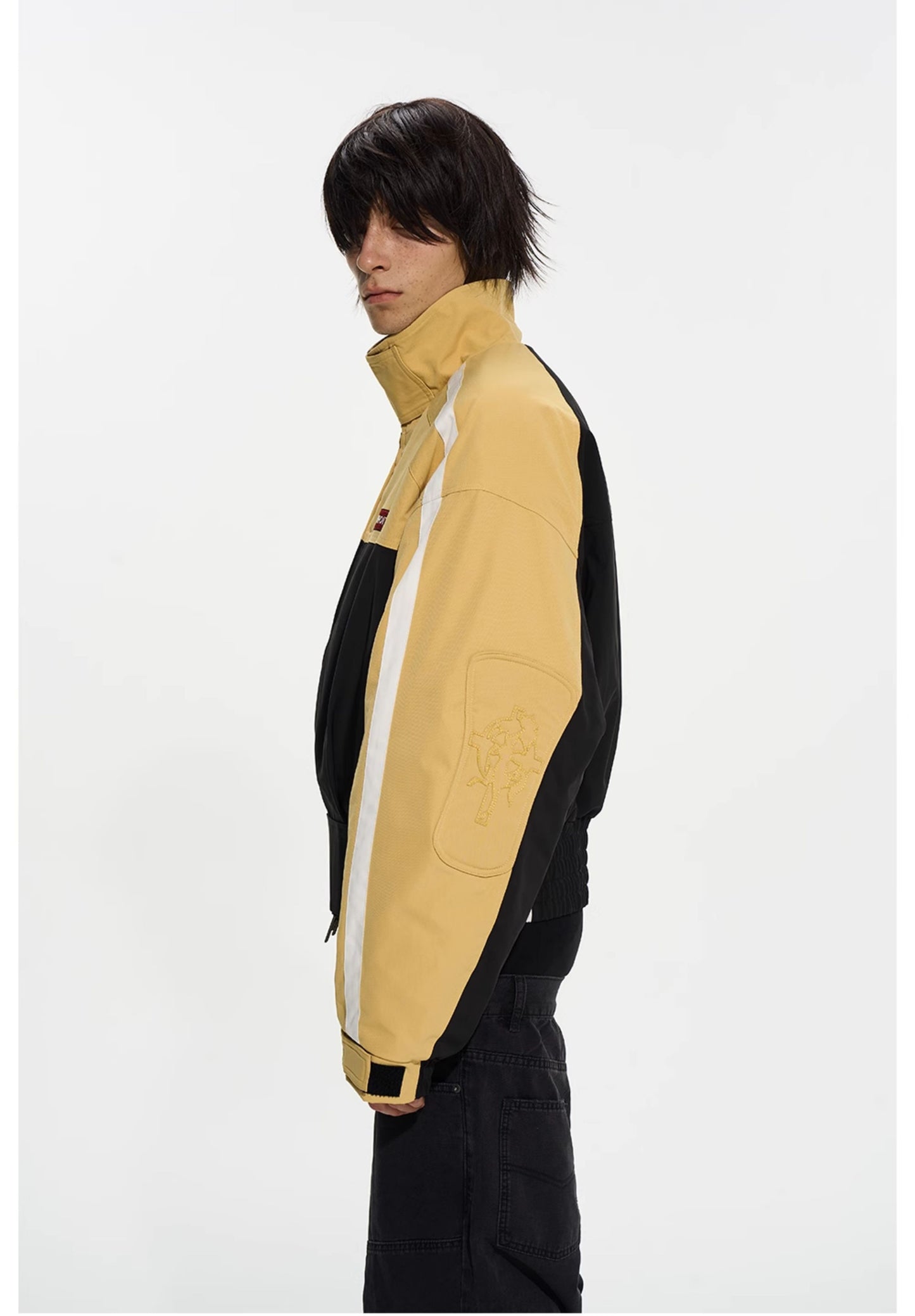 Sporty Patchwork Short Jacket