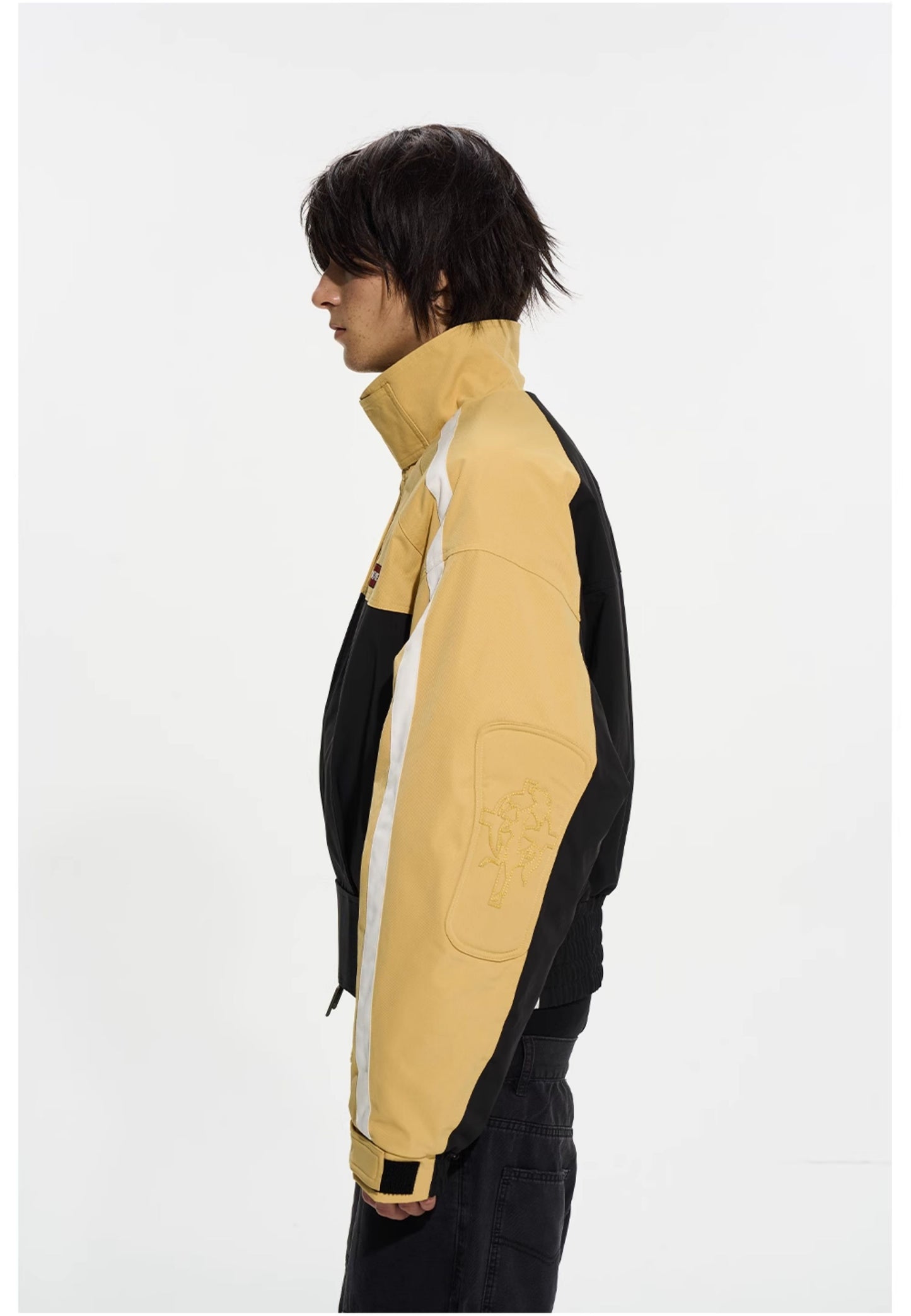 Sporty Patchwork Short Jacket