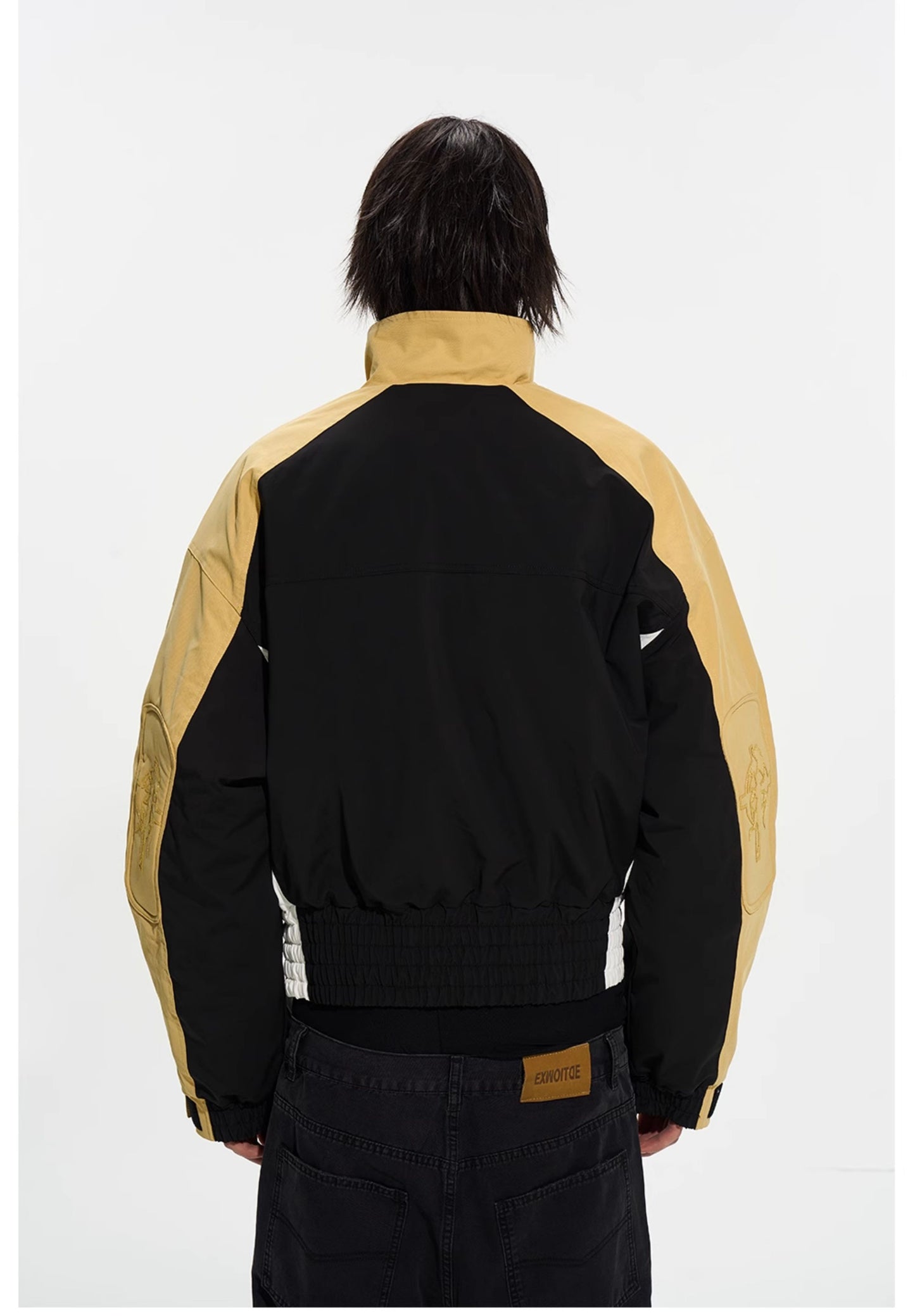 Sporty Patchwork Short Jacket