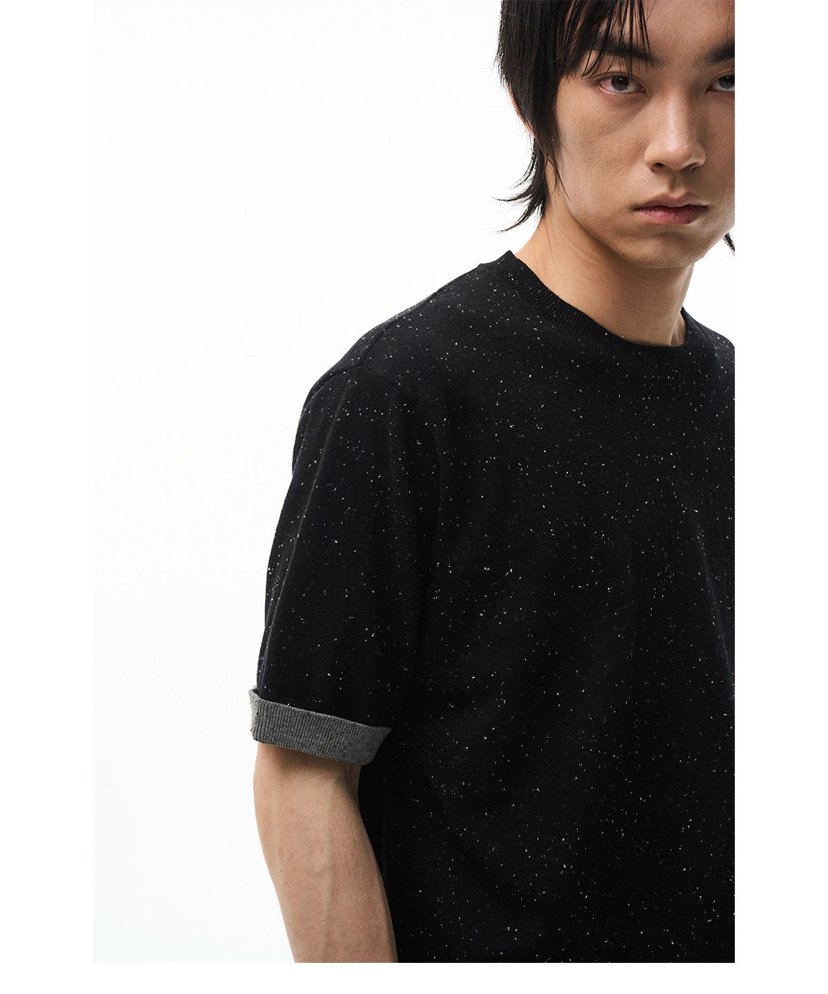 Color-Point Knit Shirt
