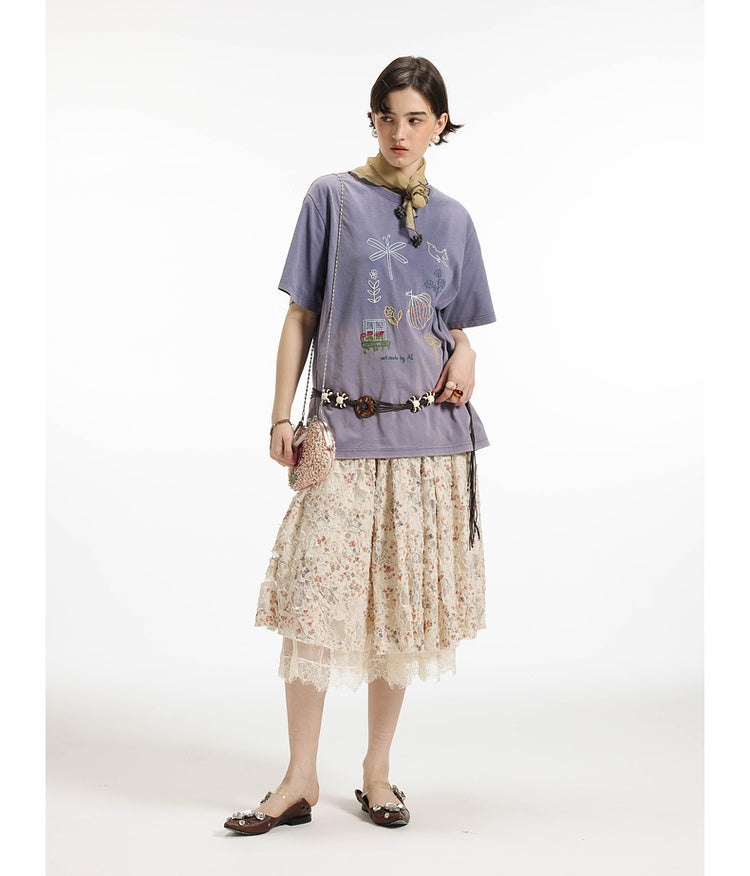 Gradation Washed T-Shirt